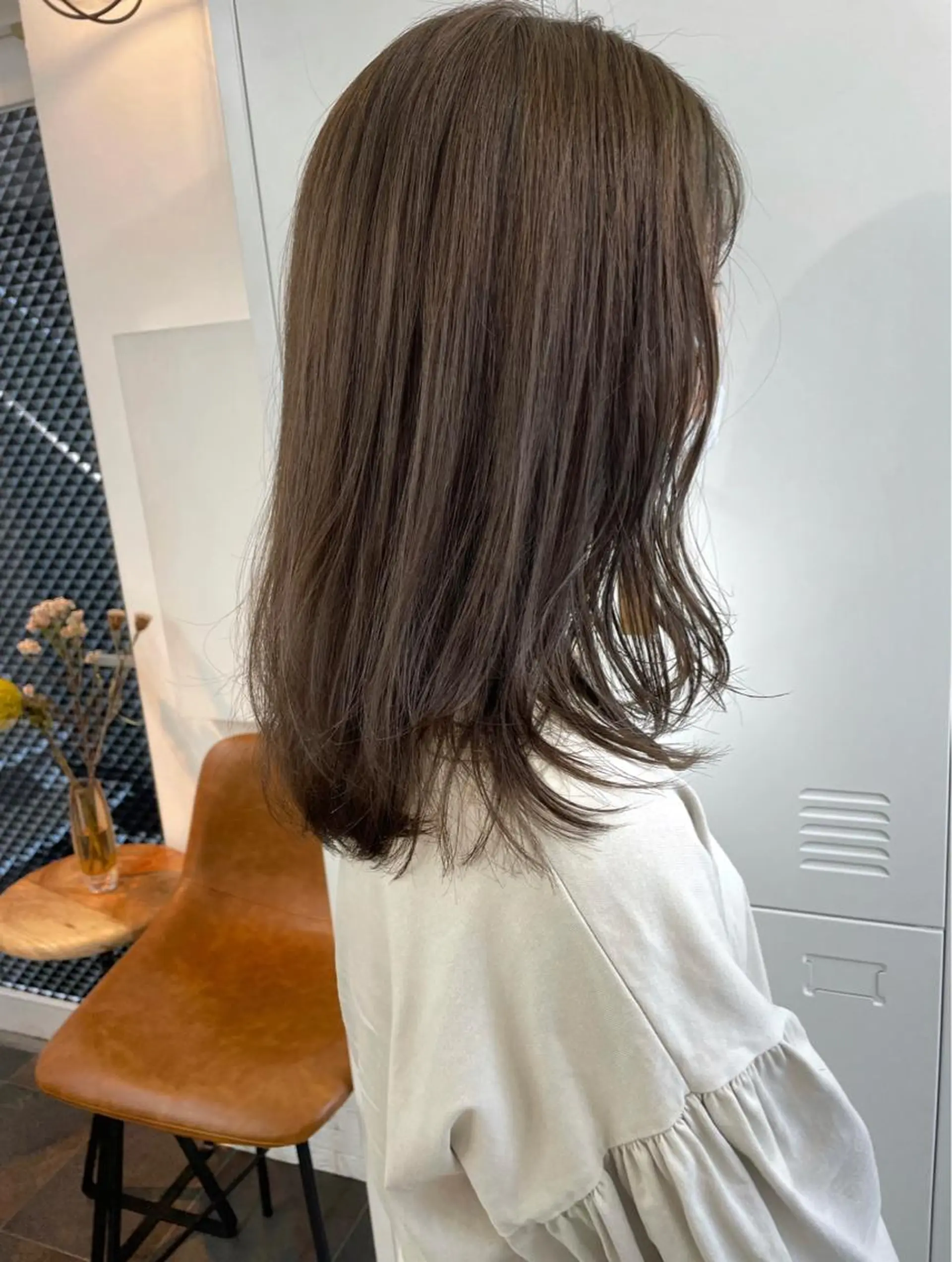 セミロング ヘアカラー トリートメント 🌼たけや みのり🌿のヘアスタイル