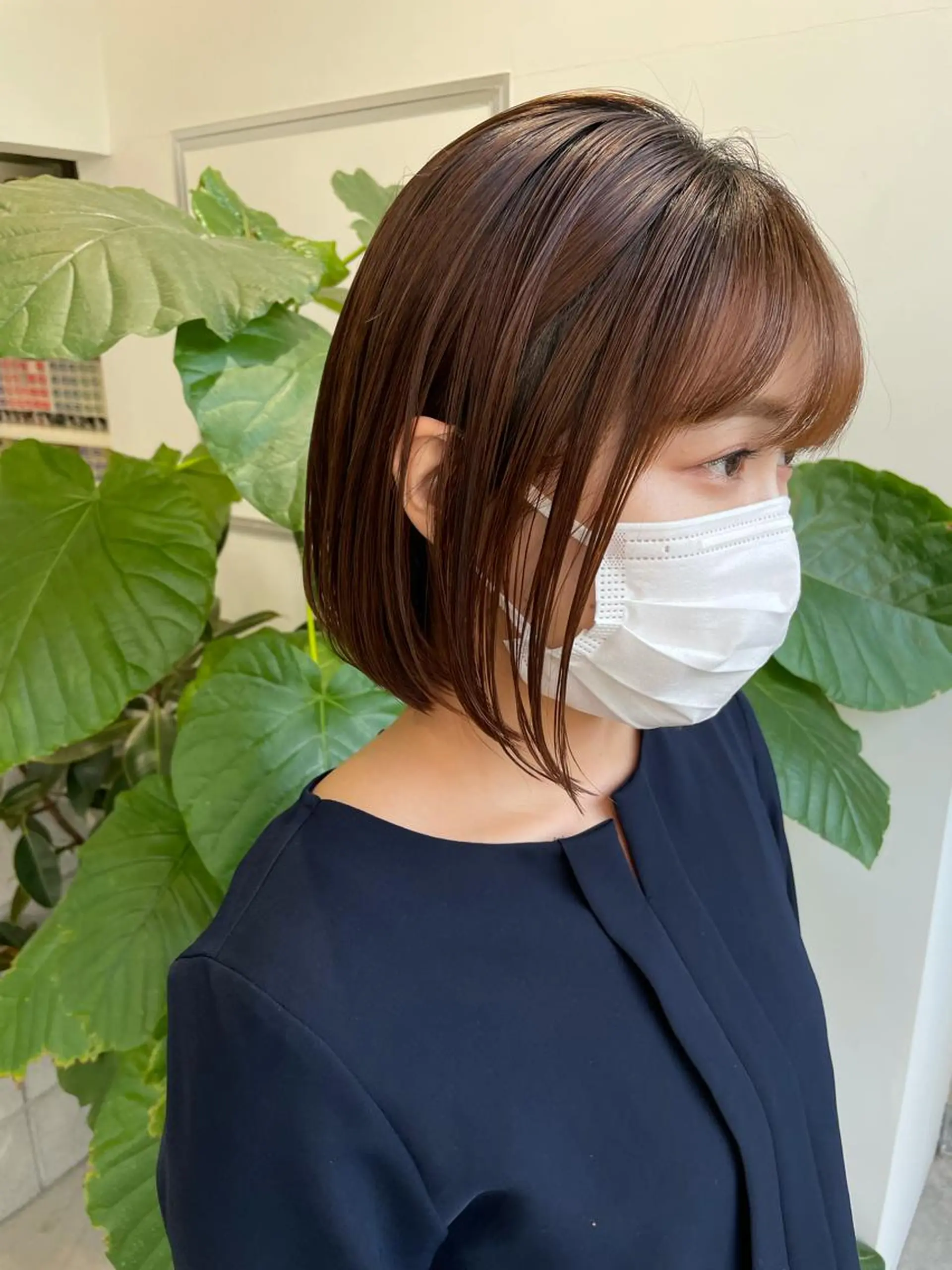 ミディアム 髪質改善 縮毛矯正 トリートメント ill.所属・ill［イル］大須 ダブルカラー髪質改善のヘアスタイル