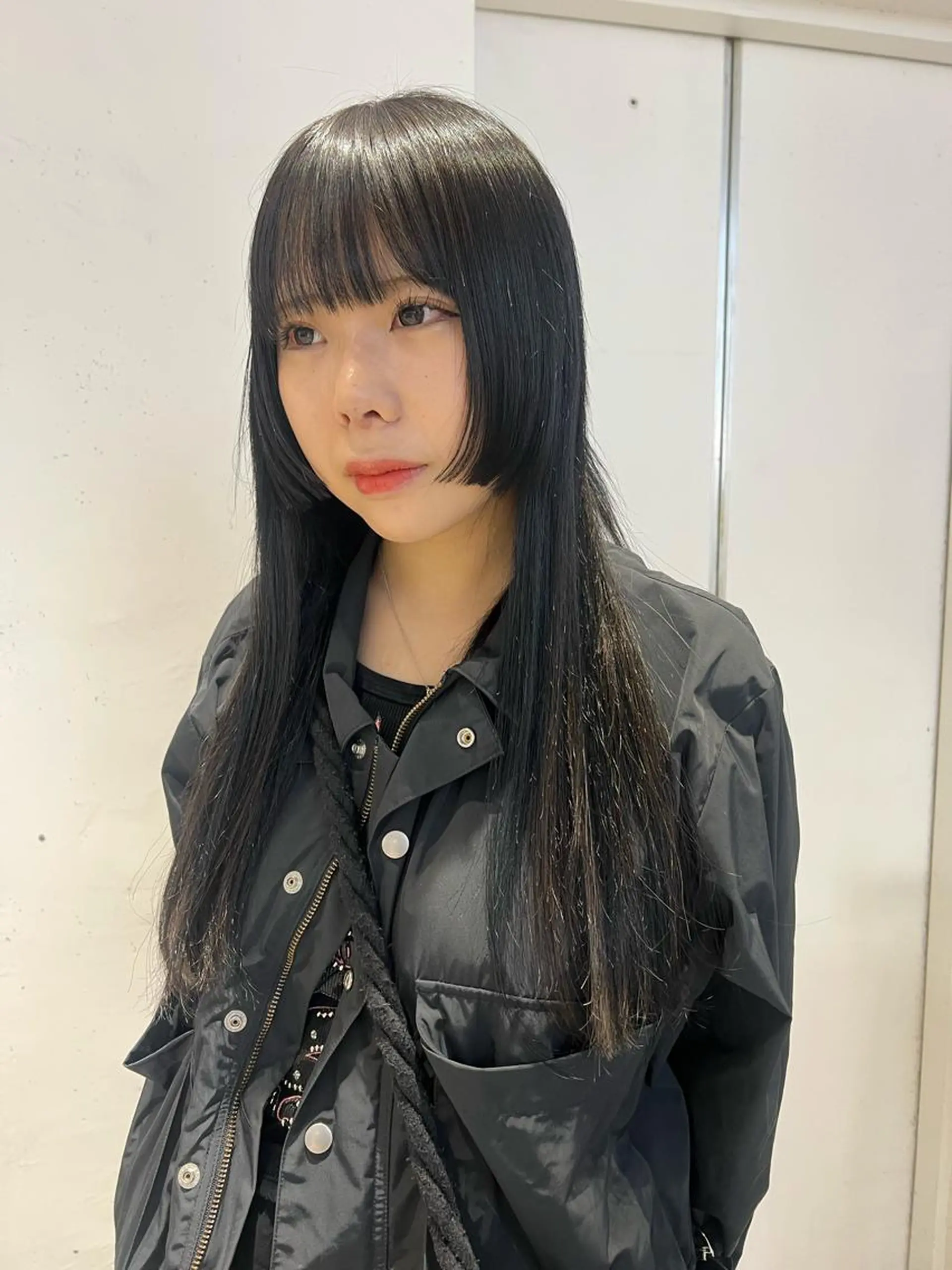 ロング カラー 姫カット 顔周りカット/透明感 カラー✂️MEIのヘアスタイル