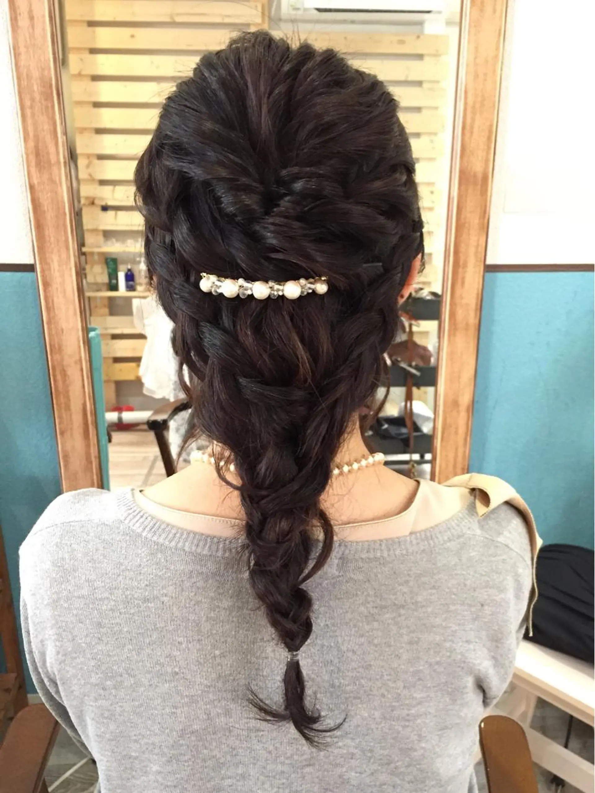 セミロング ヘアアレンジ ヘアメ/着付け 清水玲歌のヘアスタイル