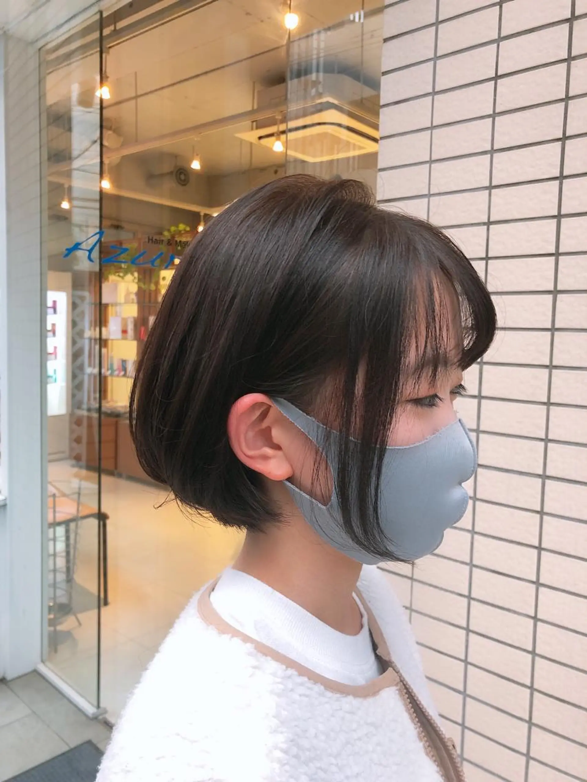 ショート 前下がりボブ ボブ カット トリートメント 阿部 美咲のヘアスタイル
