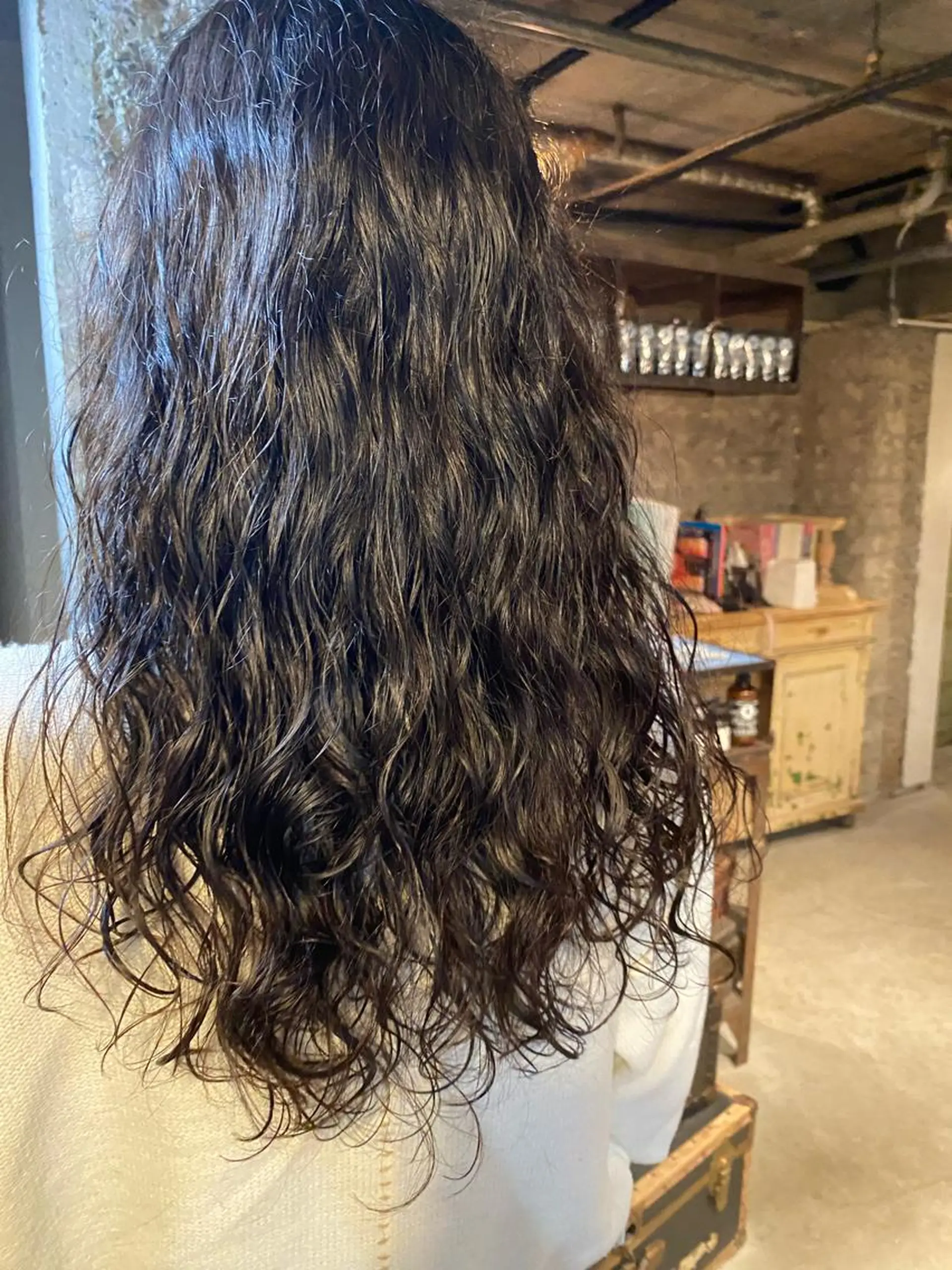 セミロング パーマ お任せヘア☘️☘️ 及川渚のヘアスタイル