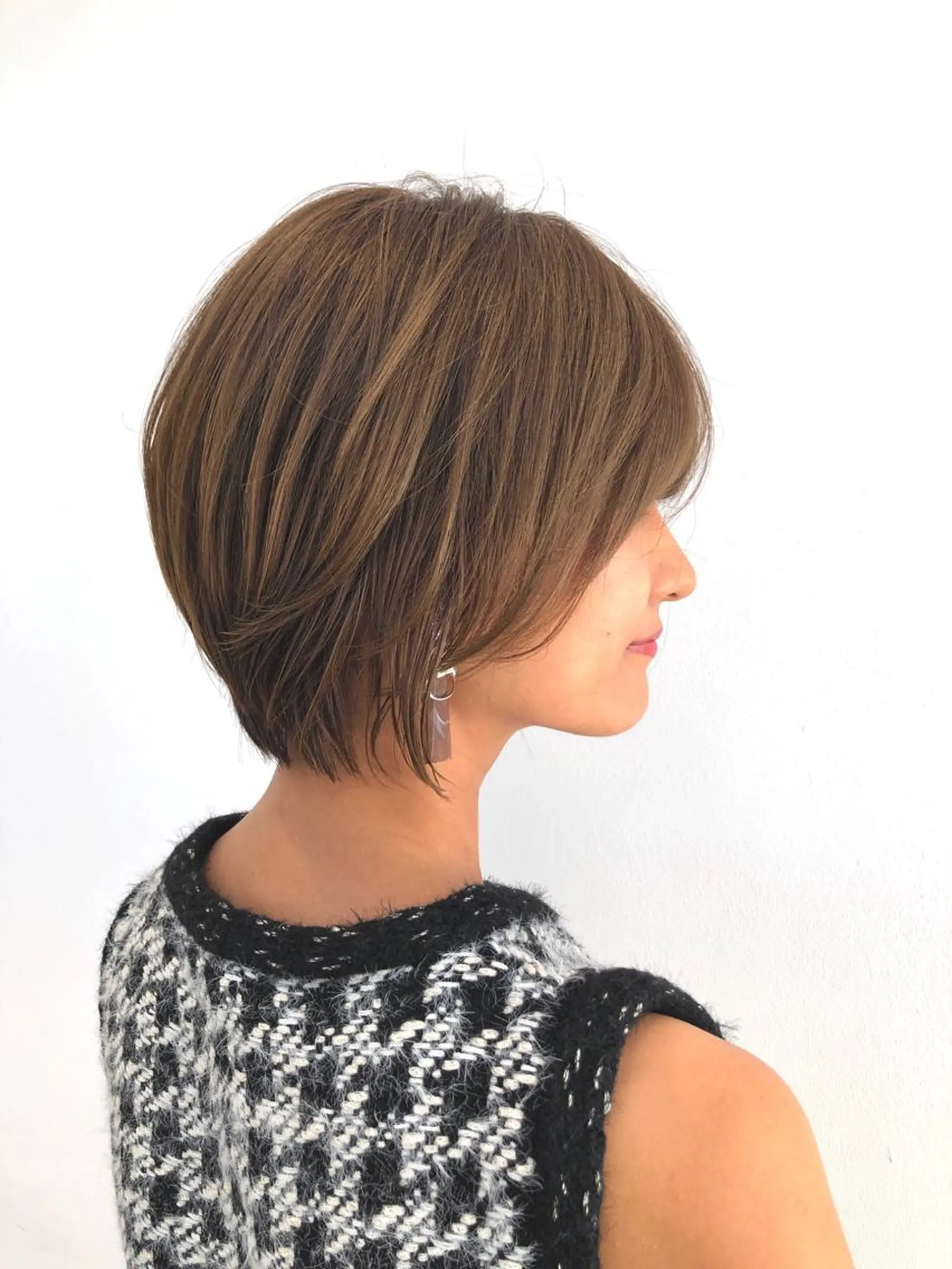 ショート カラー ショートボブ ボブ ショートヘア 佐々木 シホミのヘアスタイル