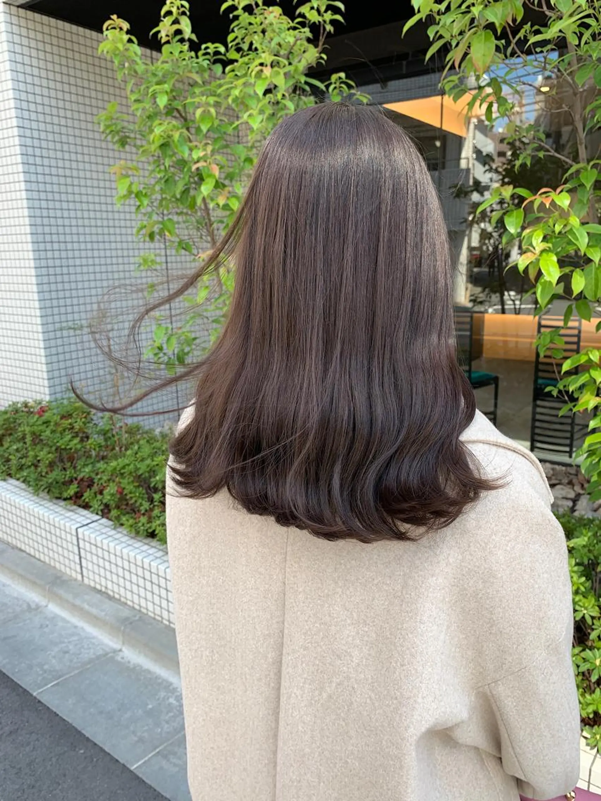 セミロング カラー グレージュ ラベンダーカラー ラベンダーグレージュ ラベンダーグレー カット ヘアカラー トリートメント DUMBO所属・【完全マンツー 恵比寿】佐藤 翔のヘアスタイル