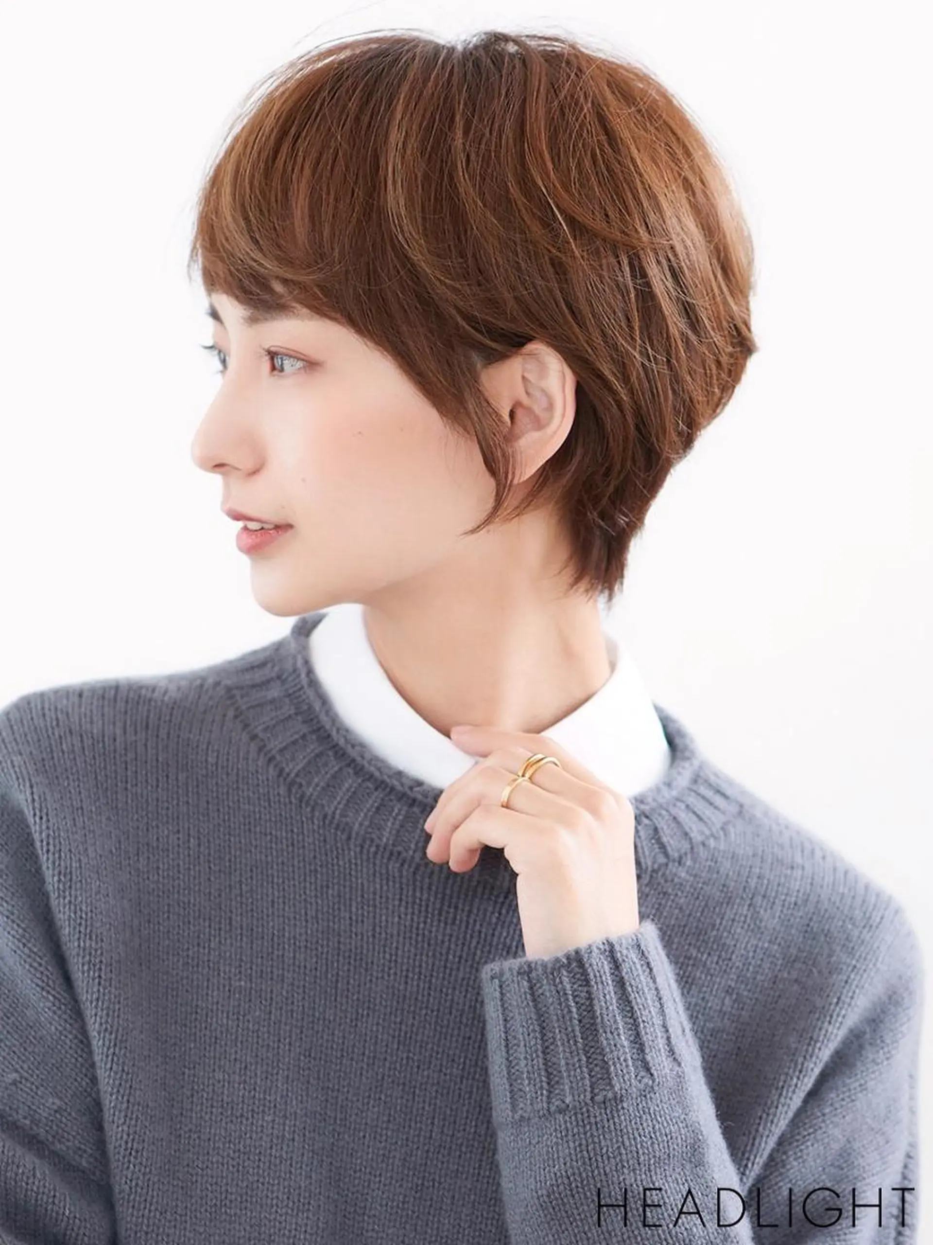 ミディアム カラー いしい みなみのヘアスタイル