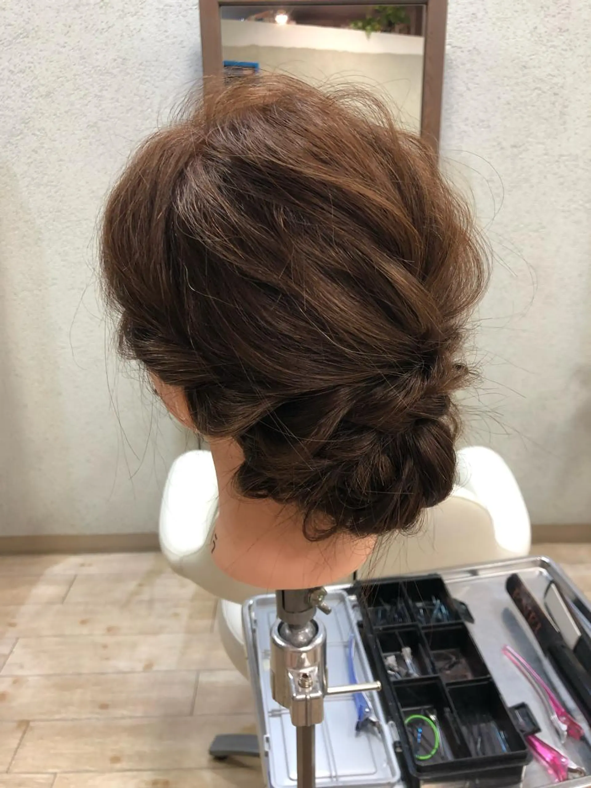 ロング ヘアアレンジ ヘアセット 阿部 美咲のヘアスタイル