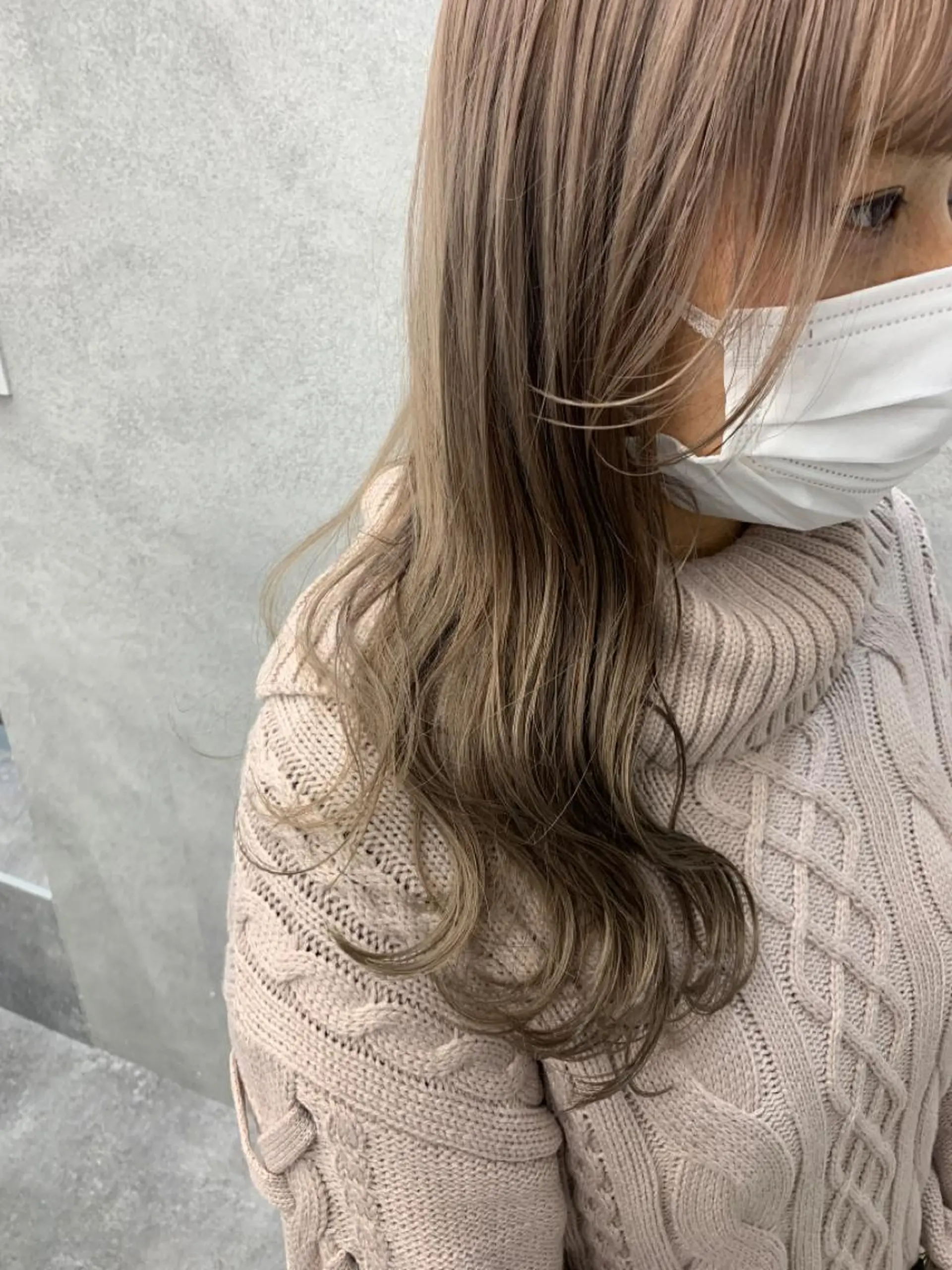 ロング カラー ヘアアレンジ ショートボブ バレイヤージュ ブリーチ ケアブリーチ 透明感カラー ヘアカラー 🌈難波🌈ベージュ カラー【ヒロム】のヘアスタイル