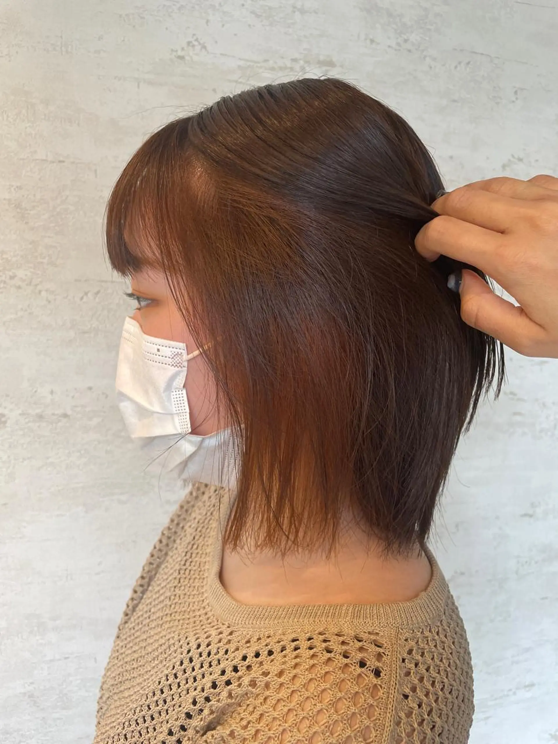 ミディアム カラー カット ヘアカラー 女性に人気♪ はやしほのかのヘアスタイル