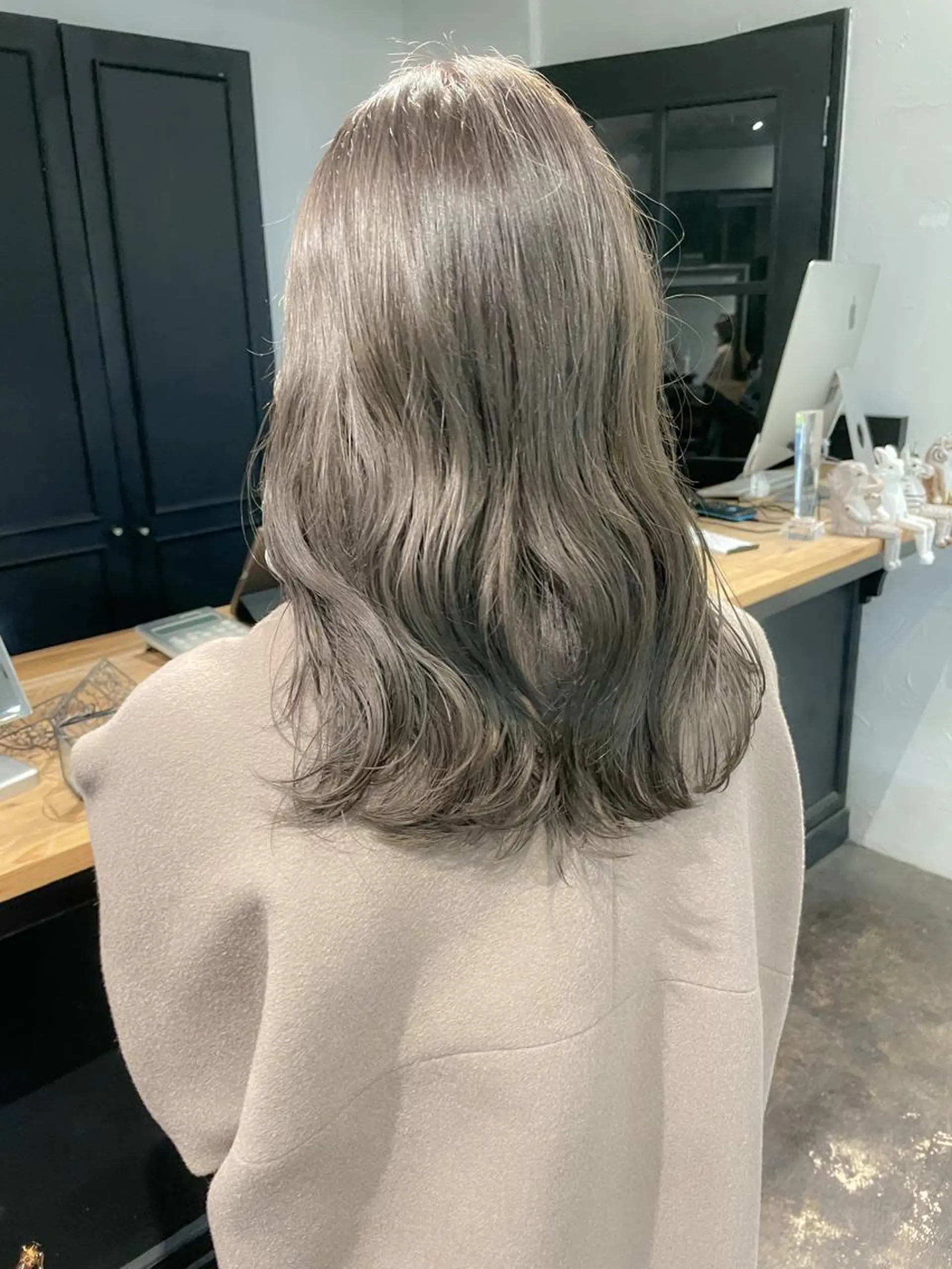 セミロング カラー メンズパーマ メンズ特化ryoのヘアスタイル