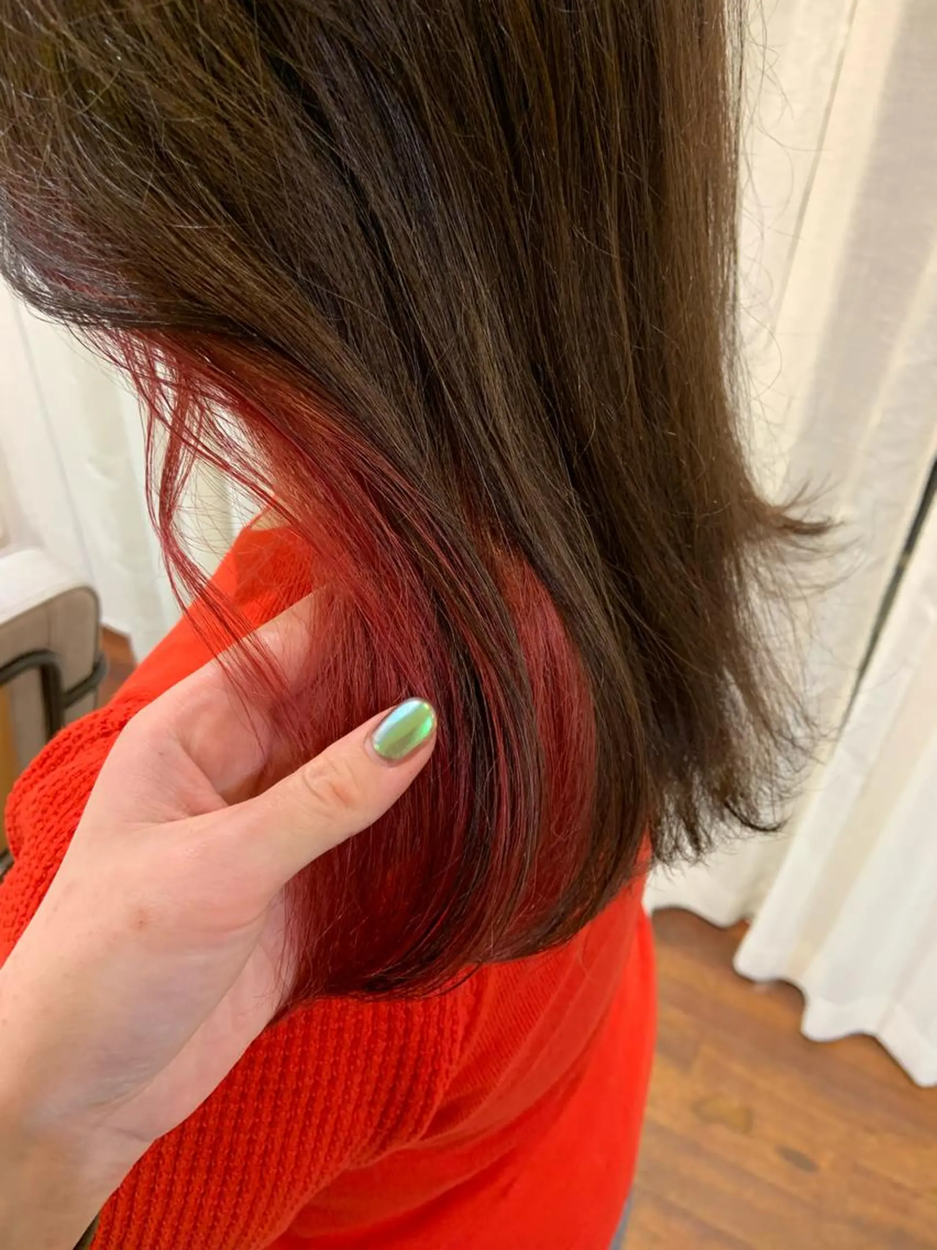 セミロング カット ヘアカラー トリートメント UNU【ユヌ】所属・*UNU* RICOのヘアスタイル