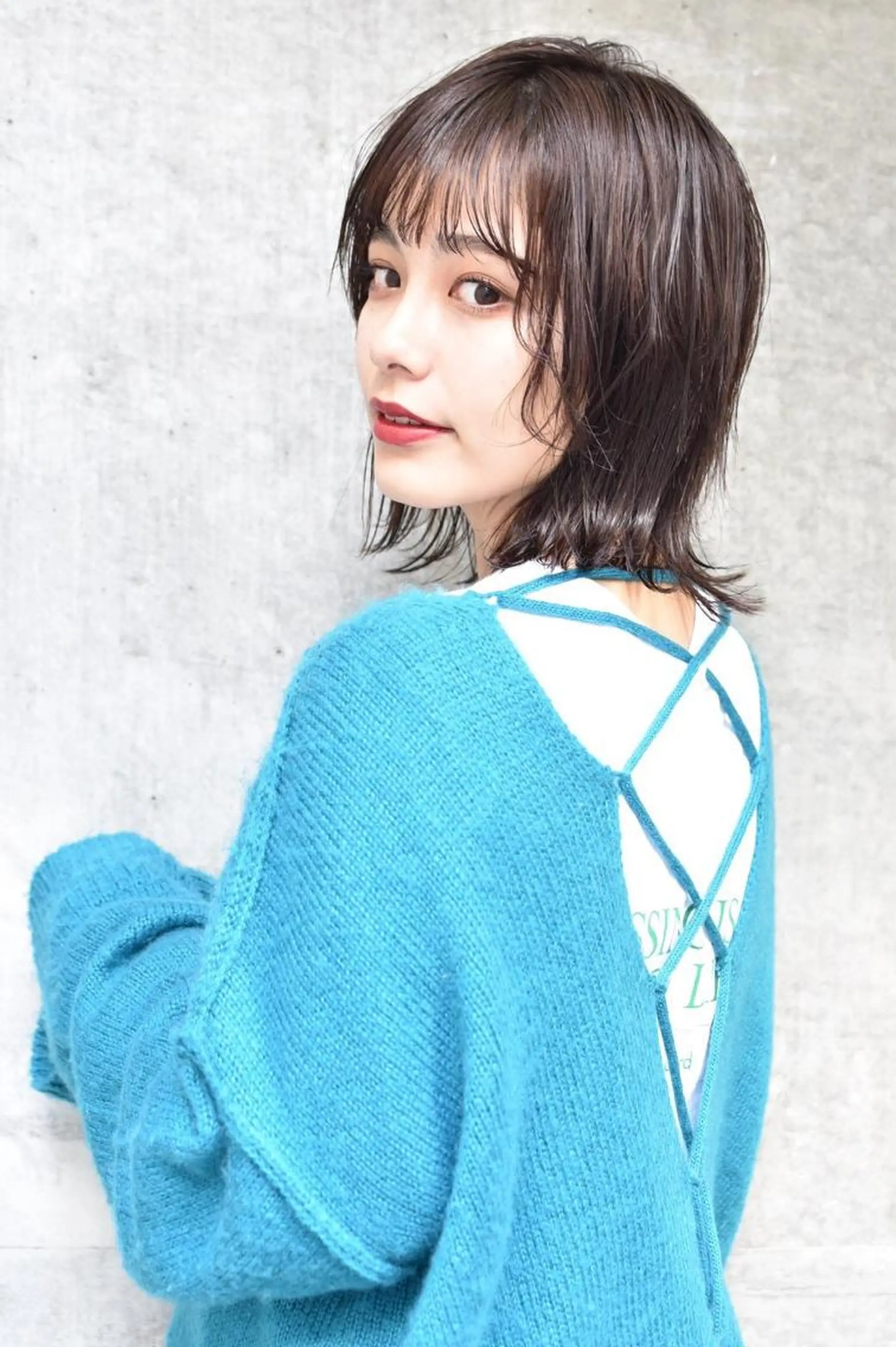 ミディアム ヘアアレンジ カラー ミディアムパーマ アクアカラー ダブルカラー グラデーションカラー ハイライトカラー 💈Chlom💈_ 公式_NewOpenのヘアスタイル