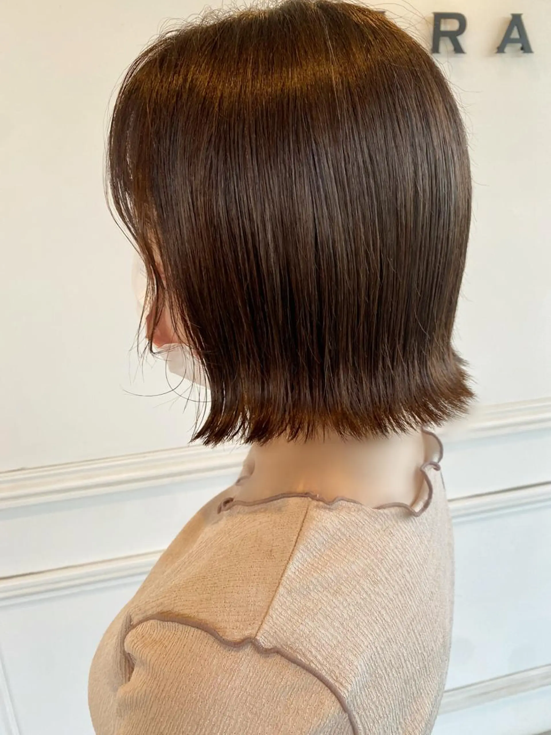 ショート カラー ボブ 鹿児島 聖来のヘアスタイル