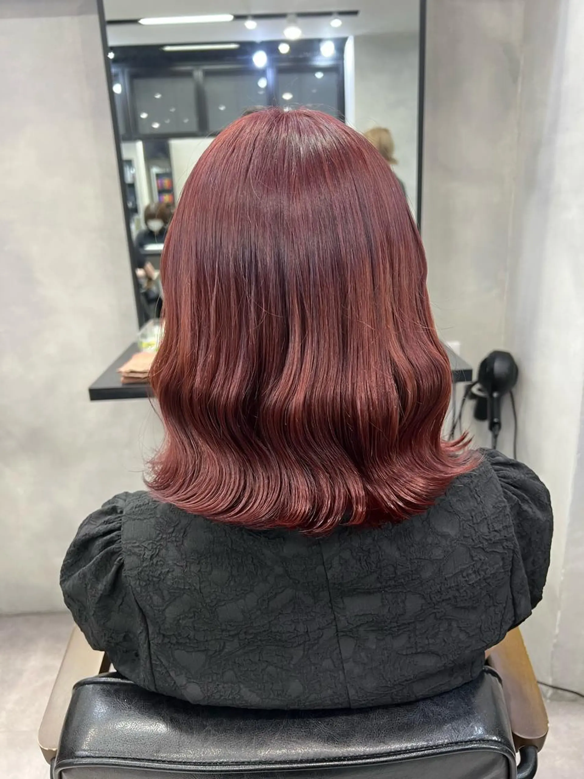 ミディアム カラー ヘアアレンジ シールエクステ アッシュ バレイヤージュ ベージュカラー 黒髪 ヘアカラー トリートメント ar+ ❤︎ maiのヘアスタイル