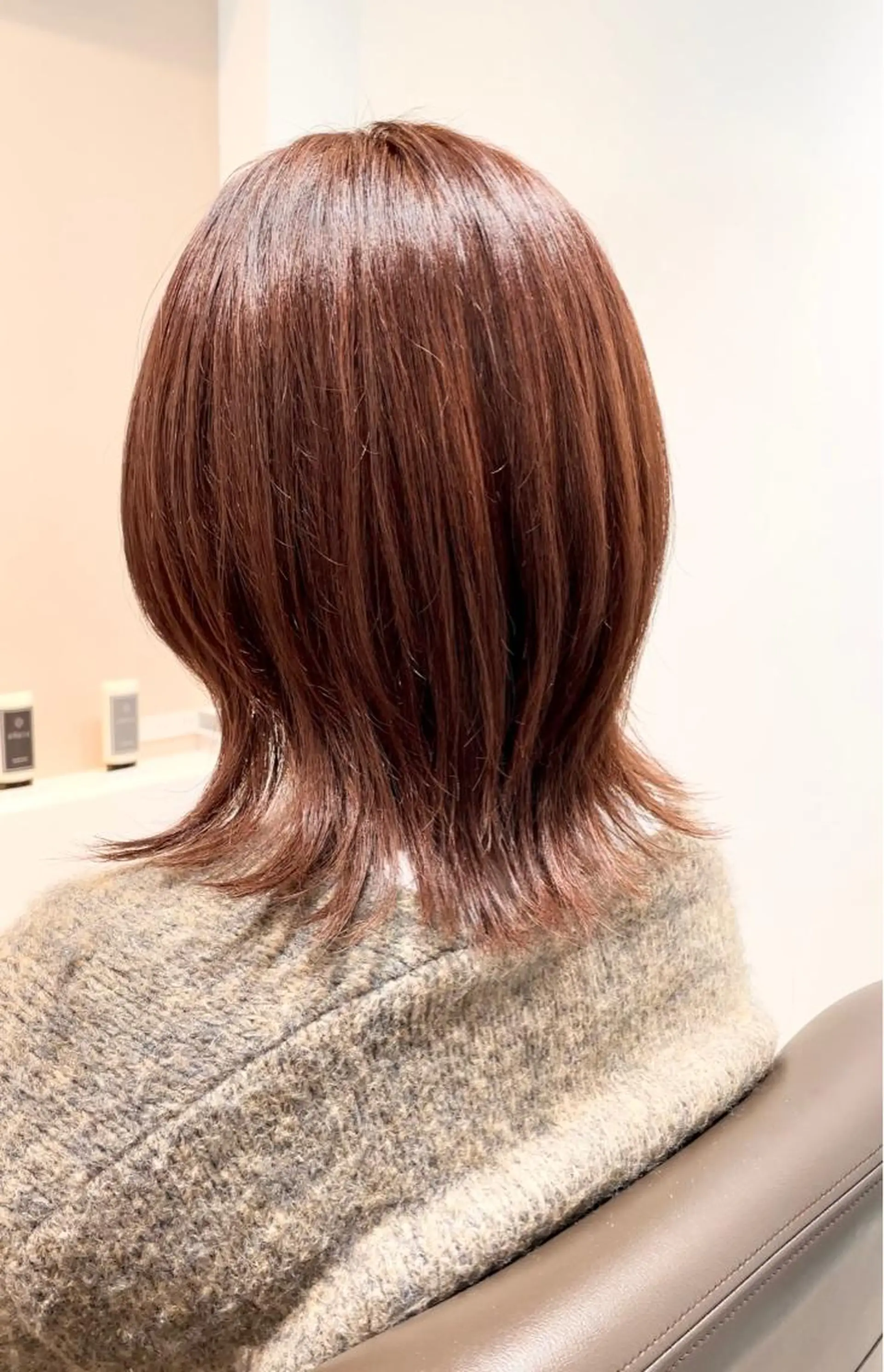 ミディアム カラー カット ヘアカラー トリートメント オノギ シュンのヘアスタイル