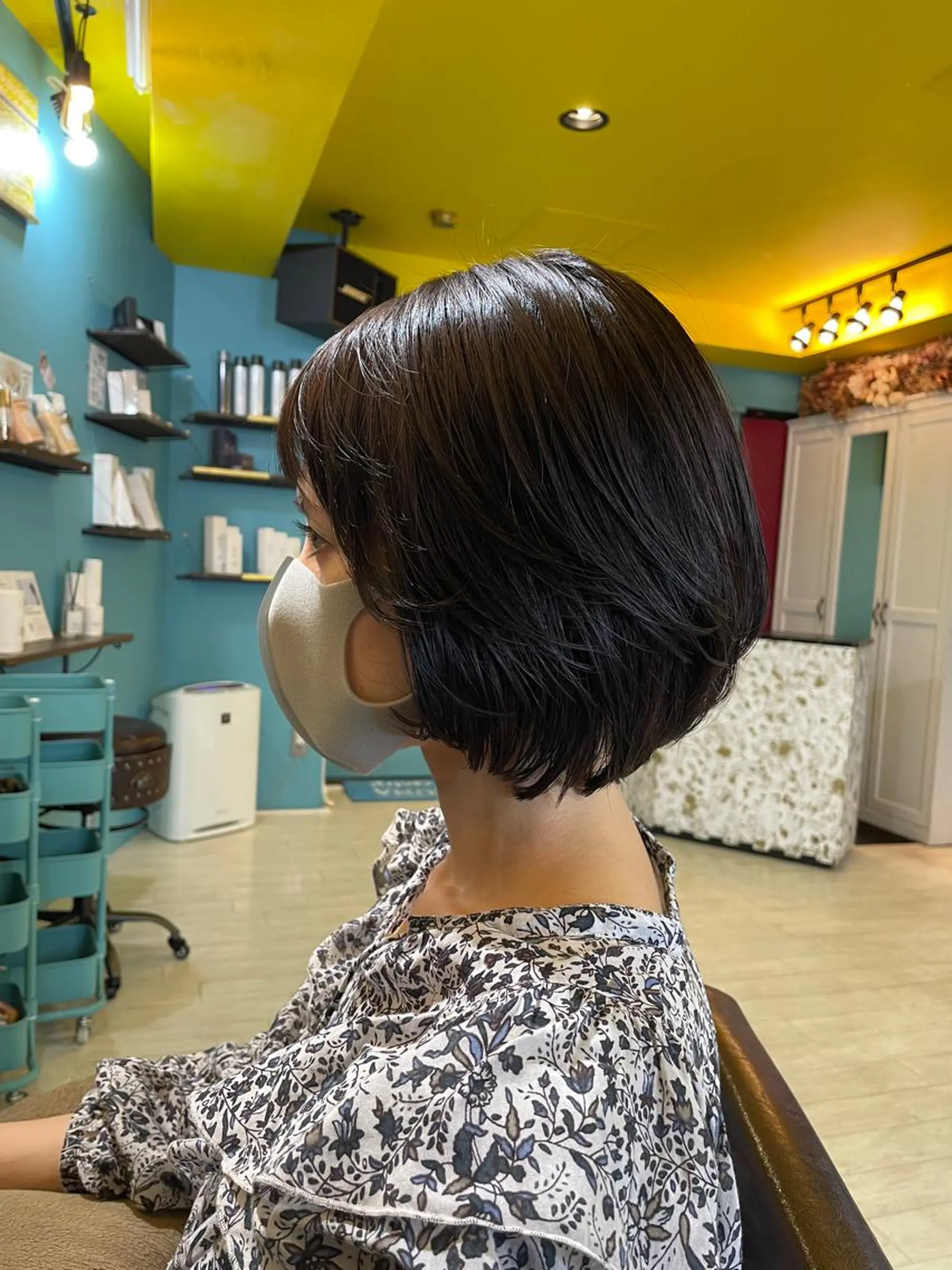ショート カラー アッシュ アッシュブラウン ブラウンカラー ボブ カット ヘアカラー トリートメント Share  Salon  Reco【GARDEN】所属・末石 智のヘアスタイル