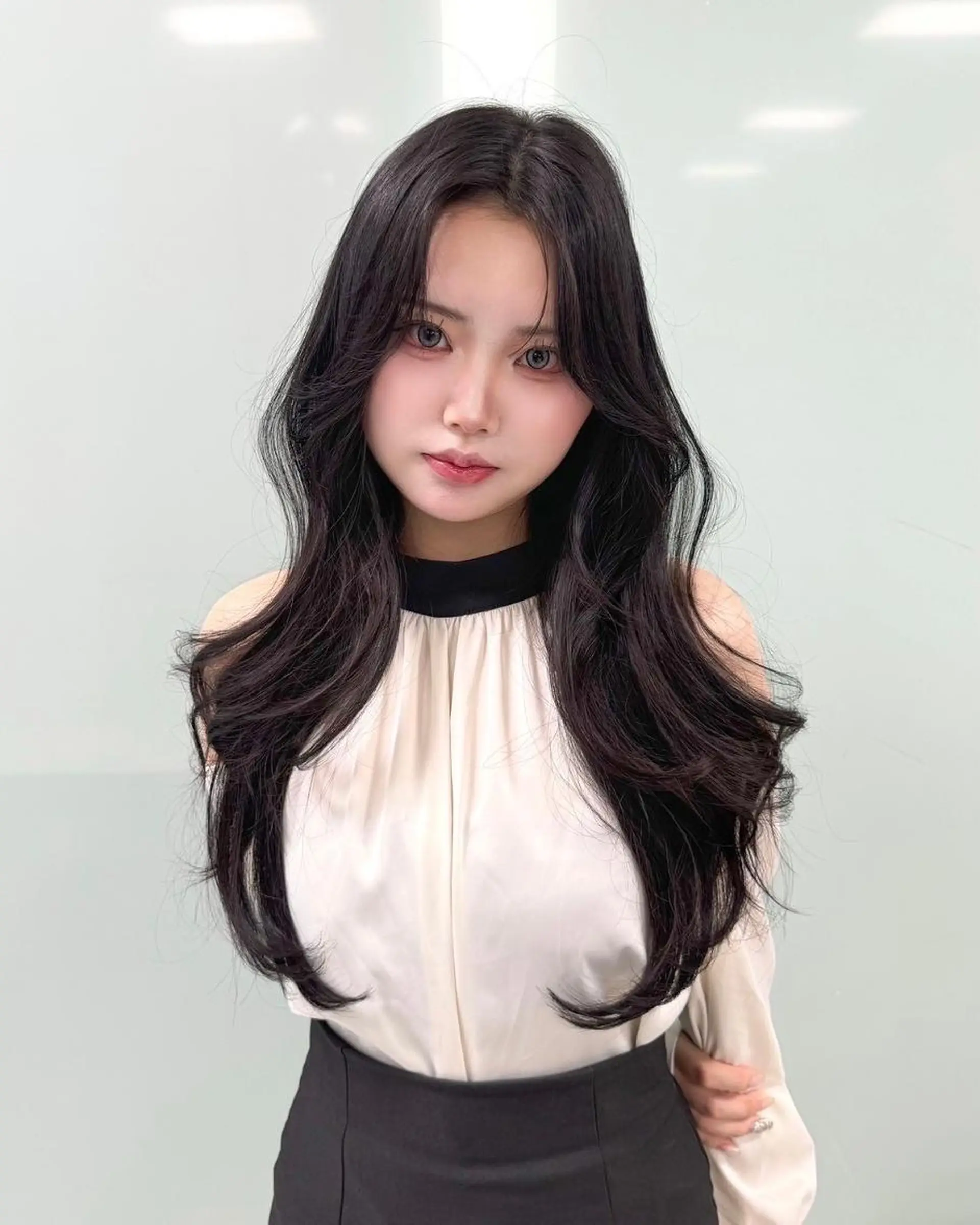 カラー 🤍韓国🤍大人っぽ ベージュ🤍ブラウンのヘアスタイル