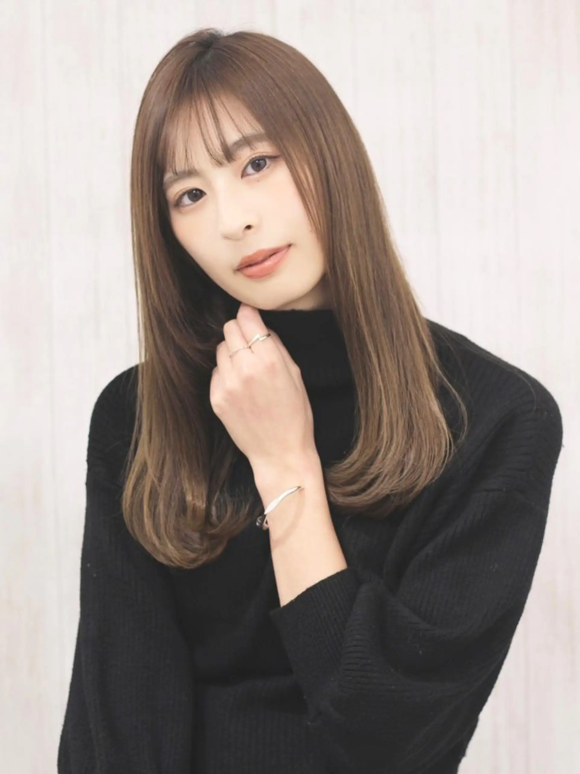 セミロング 🎴イトウユウ🎴 #話さない美容師のヘアスタイル
