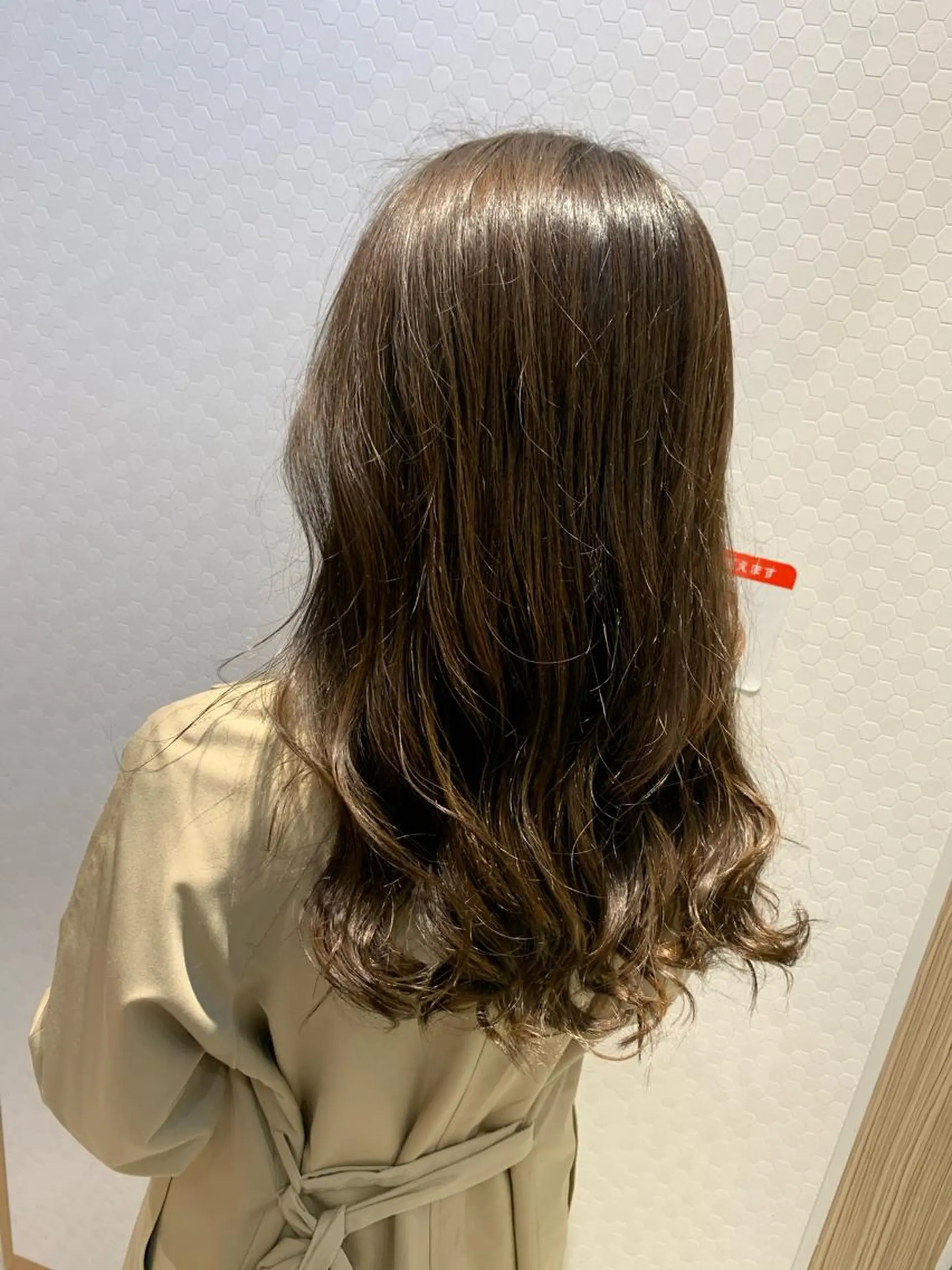 セミロング カラー ダークグレー ダークグレージュ グレージュ 大橋 一智のヘアスタイル