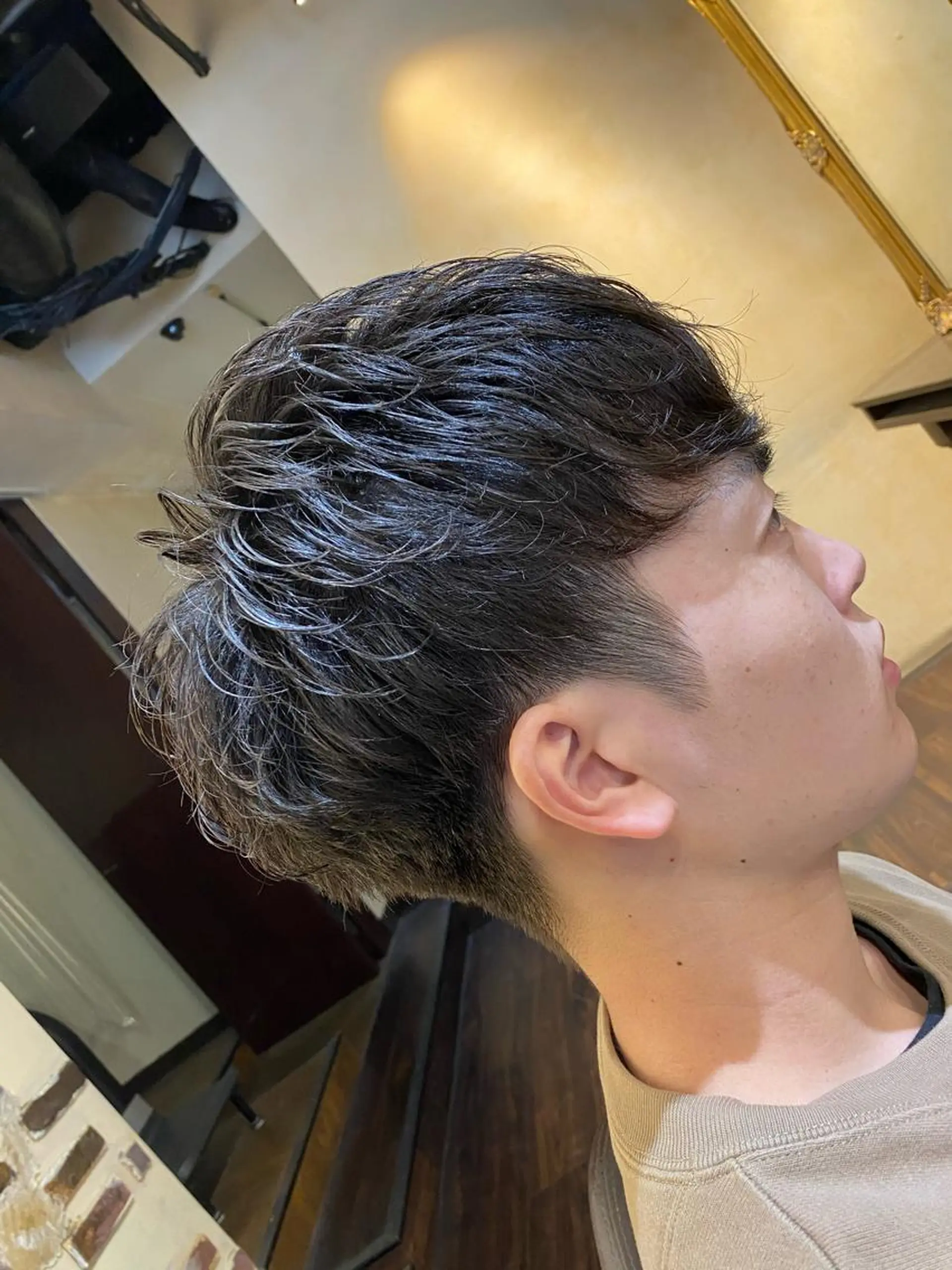 パーマ メンズ メンズパーマ メンズサロンANDY 御堂筋なんば店所属・大阪メンズヘアのプロ 高橋 直希のヘアスタイル
