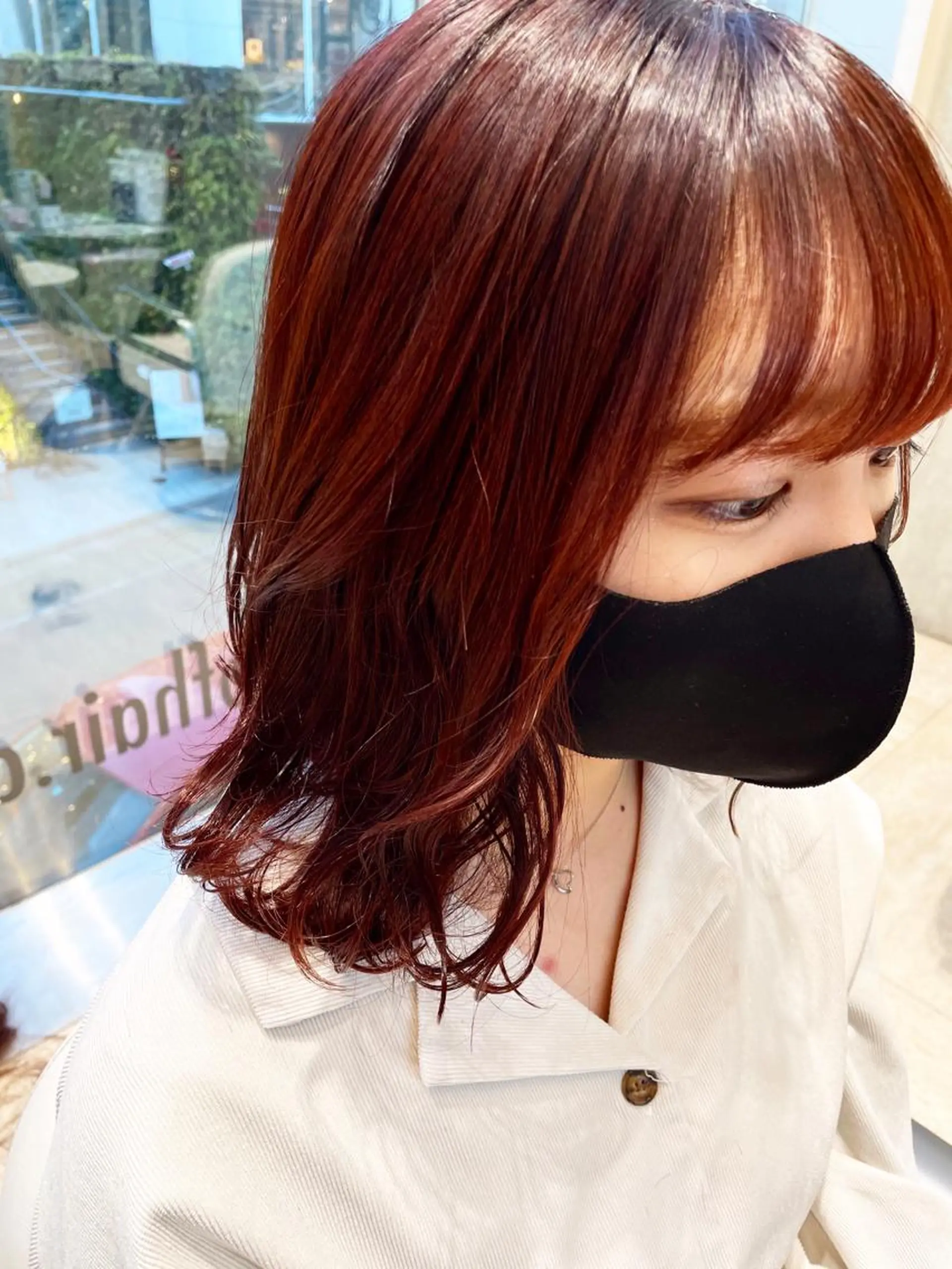 ミディアム カラー KURO/韓国ヘア /レイヤーカットのヘアスタイル