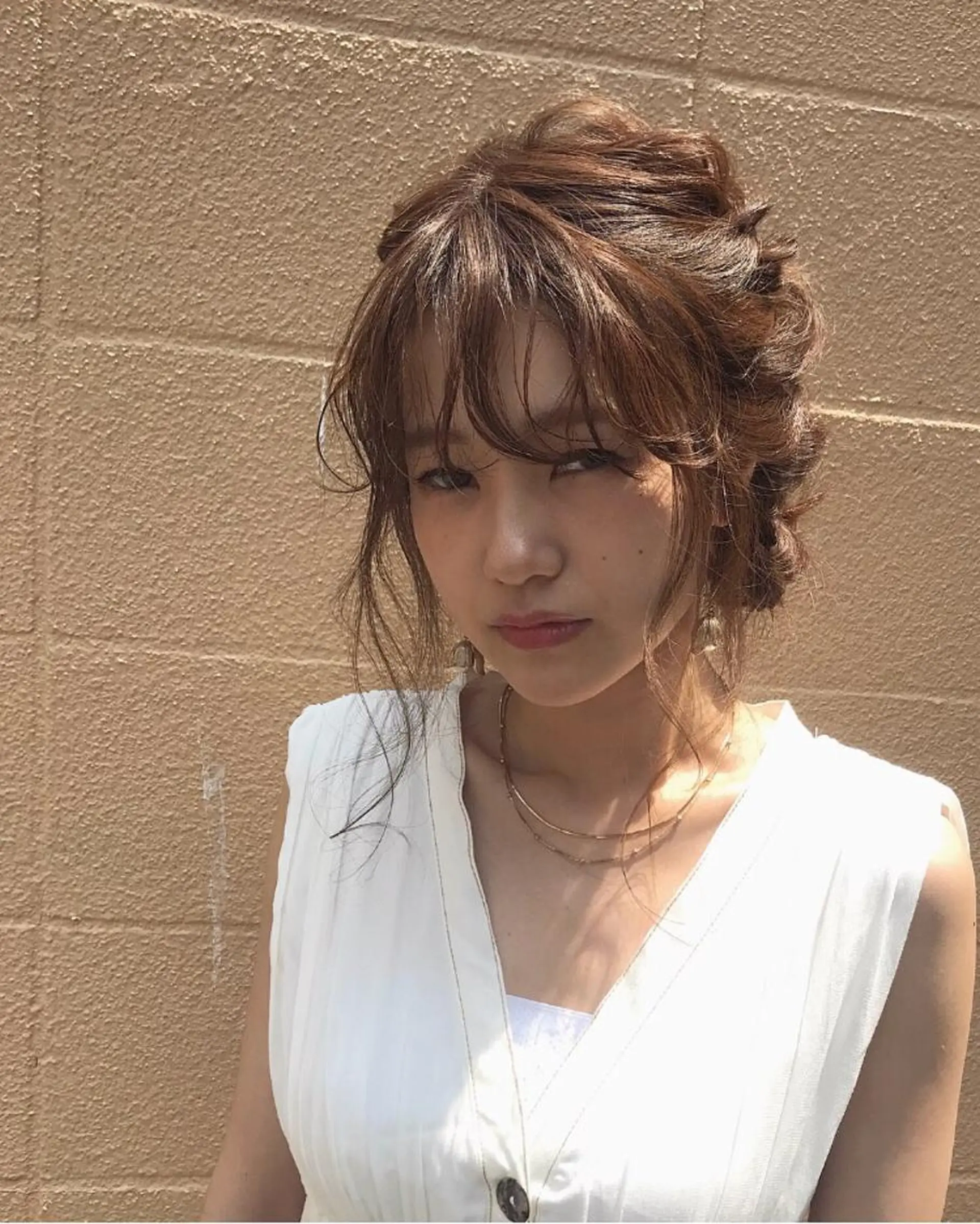 カラー ヘアアレンジ ヘアセット lani 天神大名/ブリーチのヘアスタイル