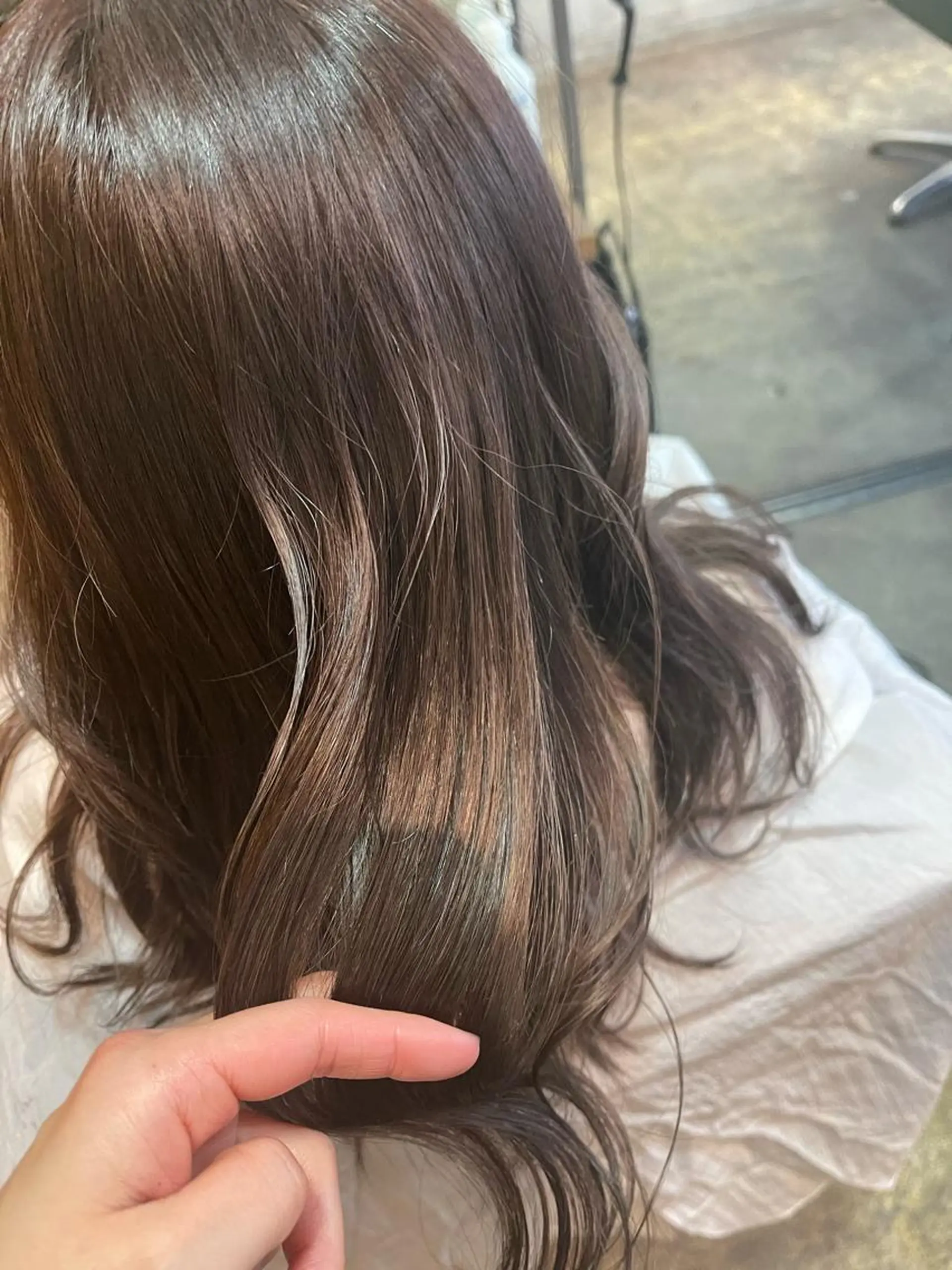 セミロング ヘアカラー 韓国 / 中国ヘア 🦋Noniのヘアスタイル