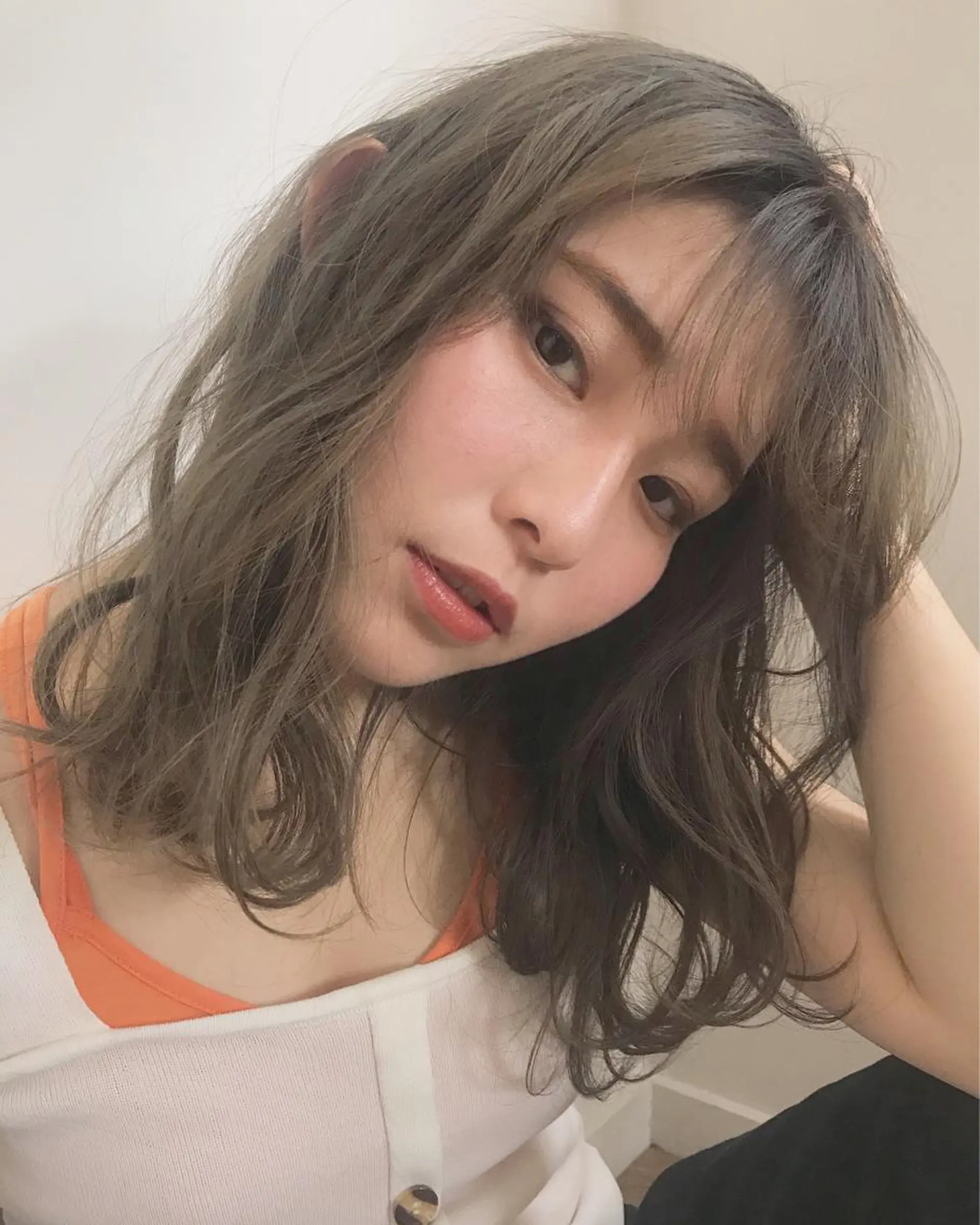 セミロング カラー パーマ ヘアアレンジ カット 縮毛矯正 IwAsh二俣川所属・IwAsh✄﻿ アオイのヘアスタイル