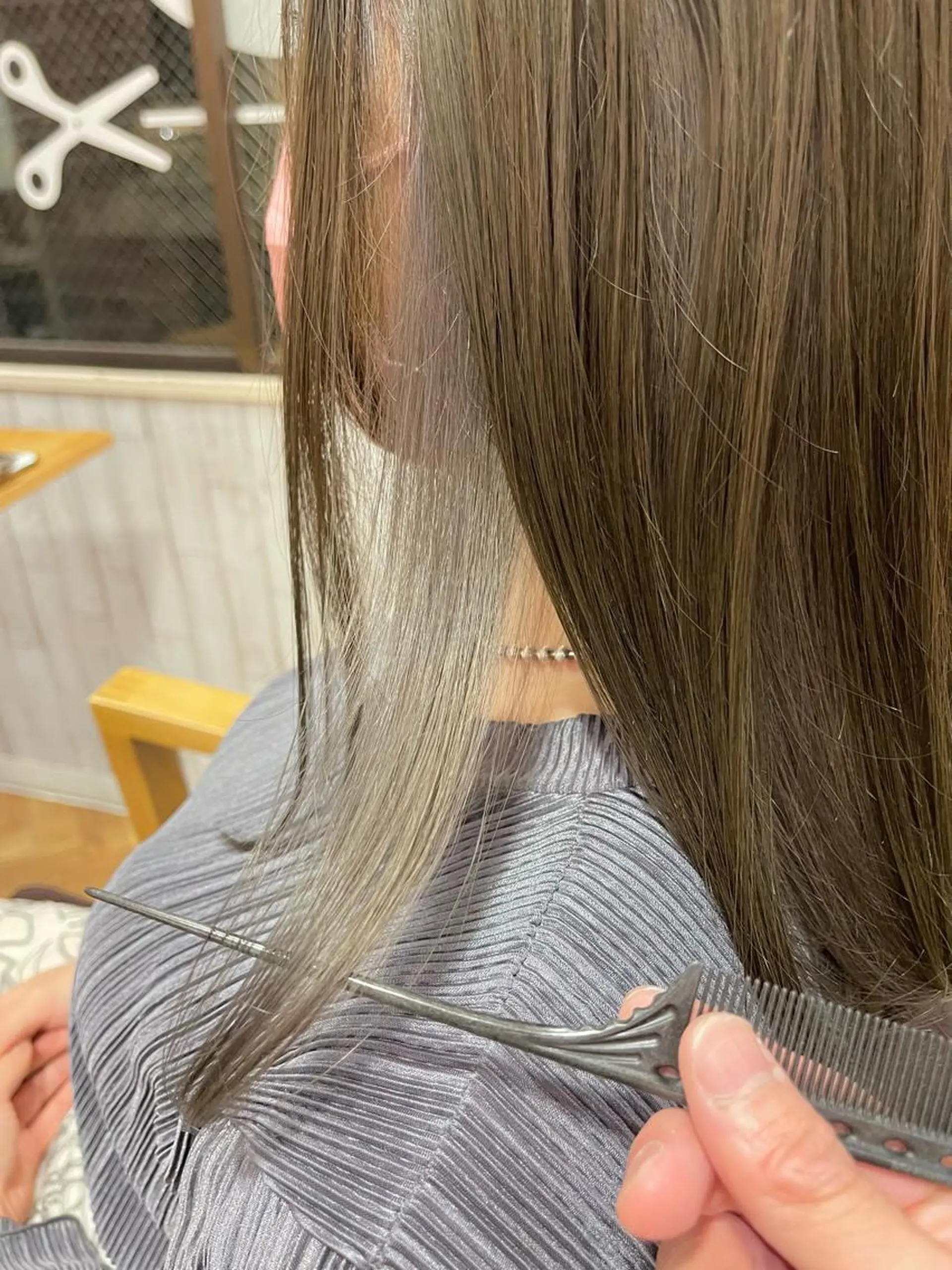 ミディアム 髪質改善＆艶カラー Zina💋池袋のヘアスタイル