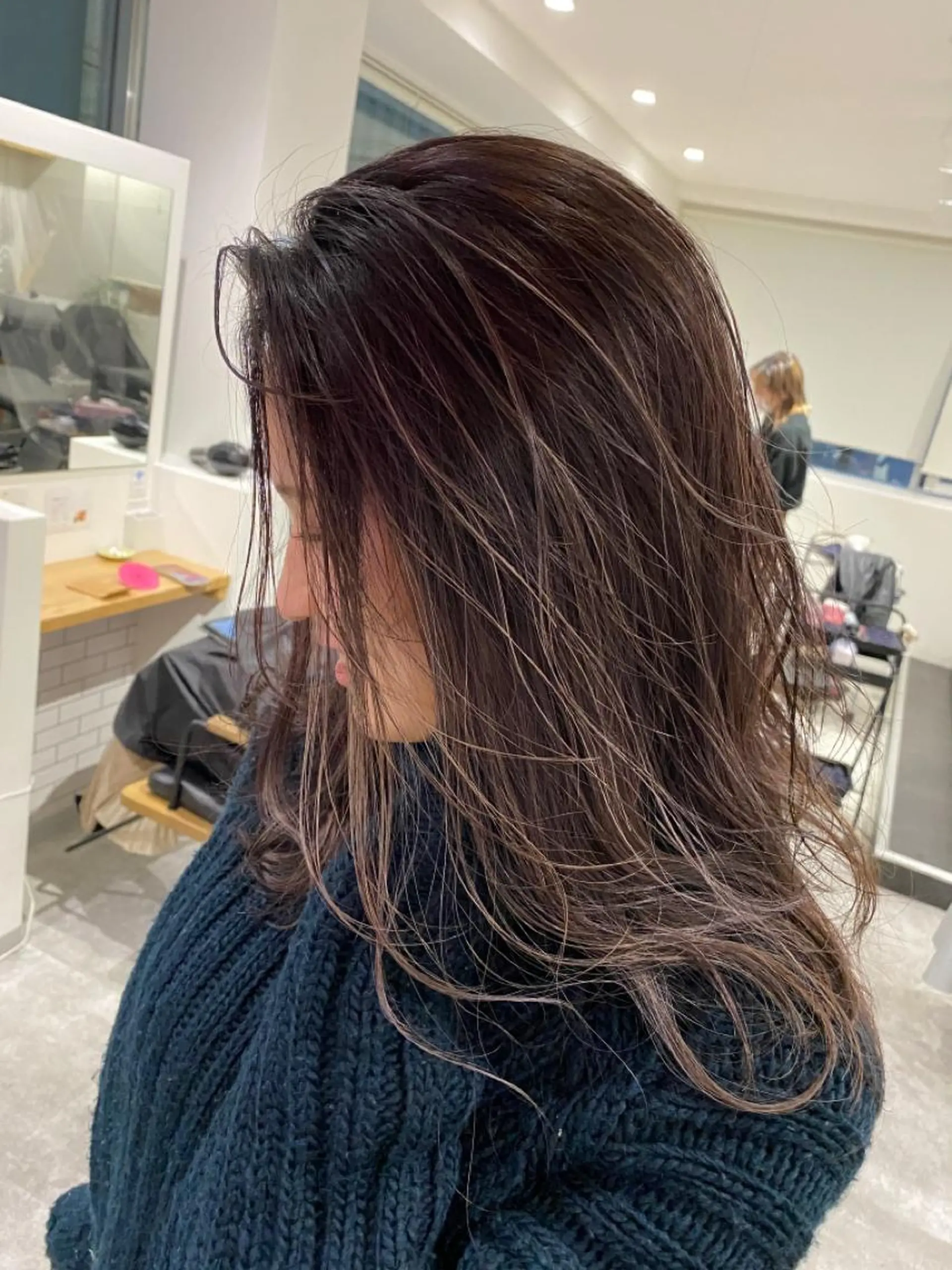 ミディアム カラー ミストバング フェイスフレーミング ハイライトカラー ハイライト カット ヘアカラー トリートメント JILBLAN京都 ショート/ハイライトのヘアスタイル