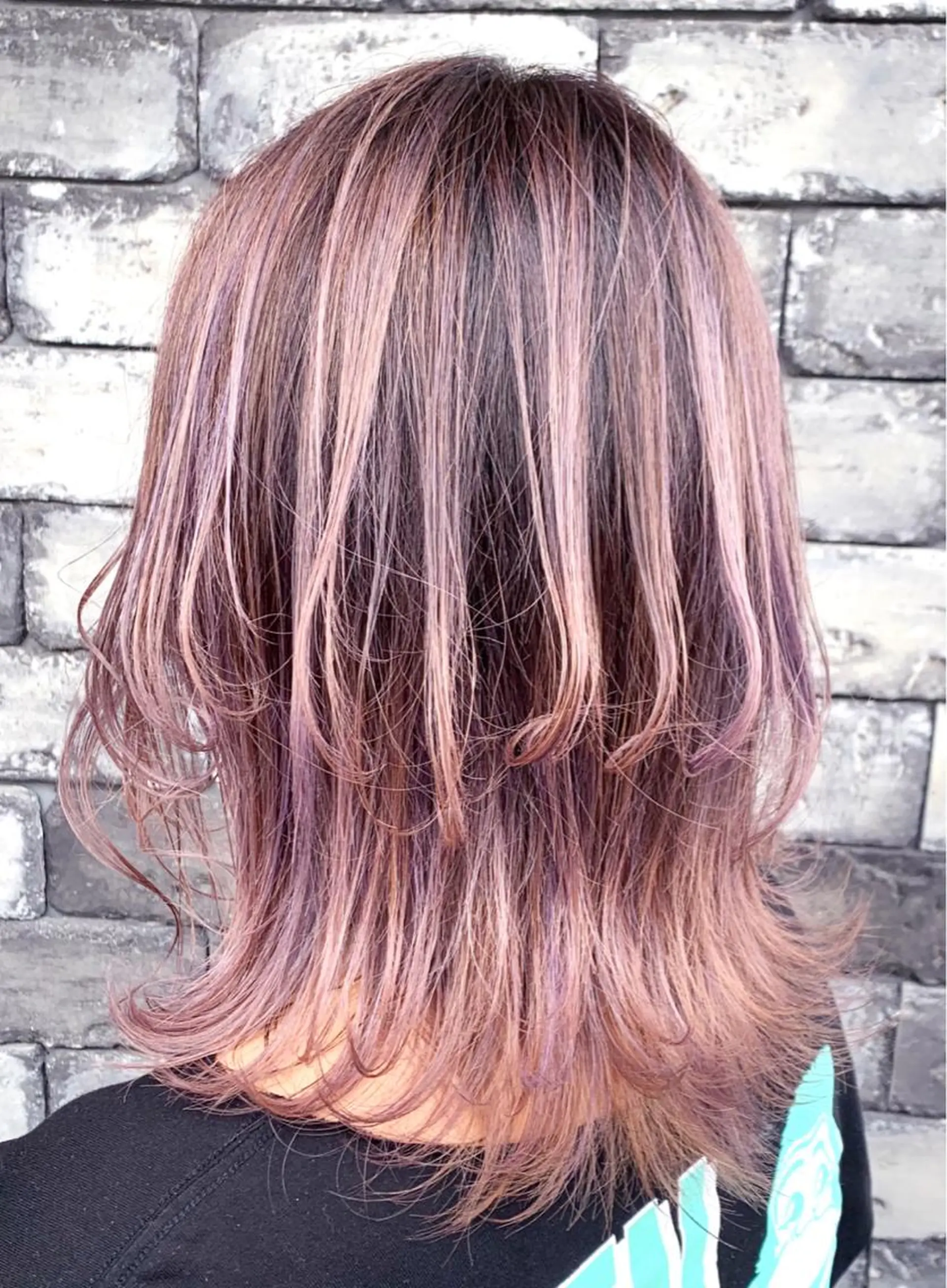 ミディアム レイヤーカット ヘアカラー トリートメント ヘアセット ❤️千葉県代表❤️ 店長❤️柿本翔一朗のヘアスタイル
