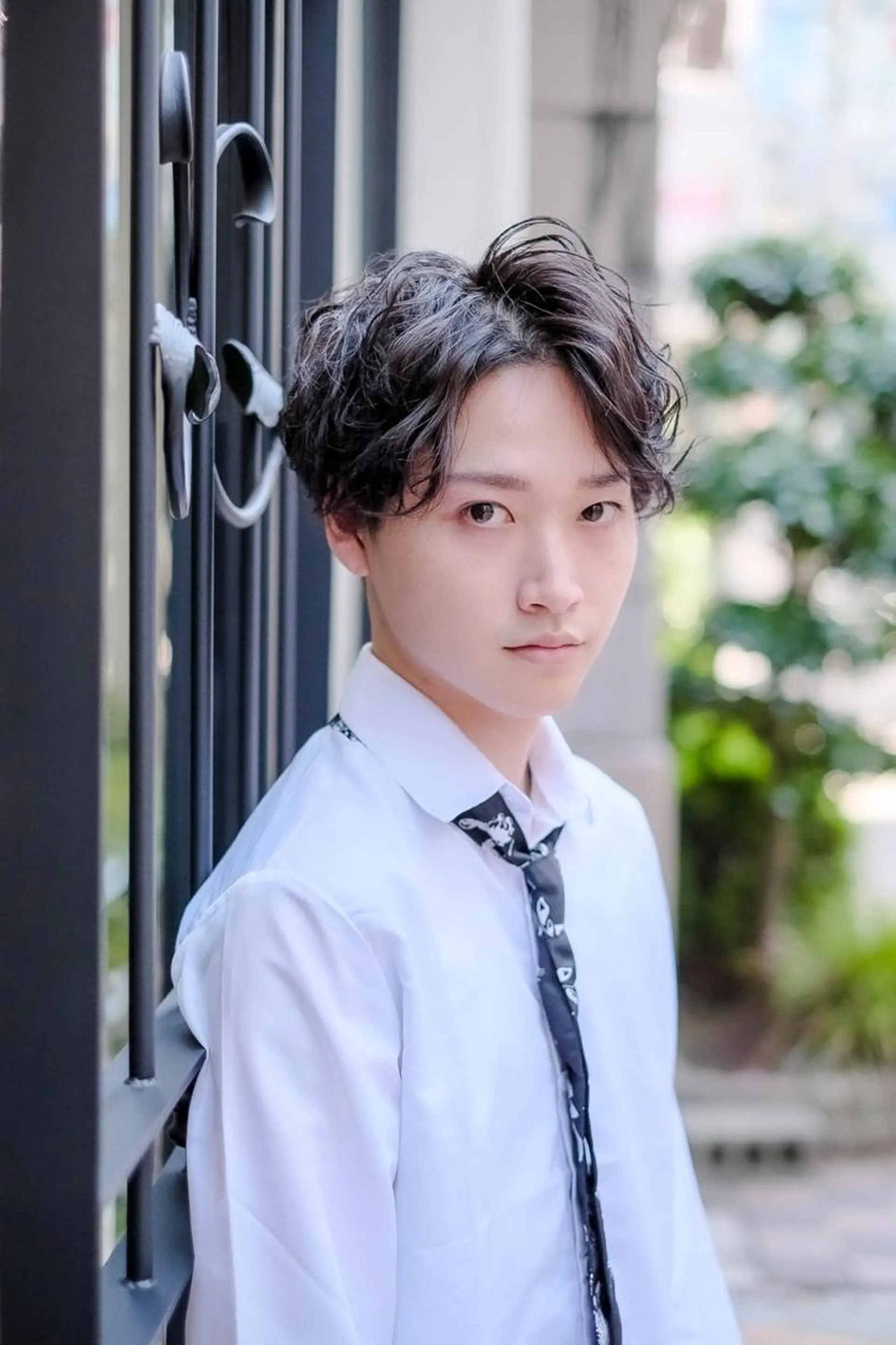 ショート カラー パーマ メンズ カット ba-boo 広島のヘアスタイル