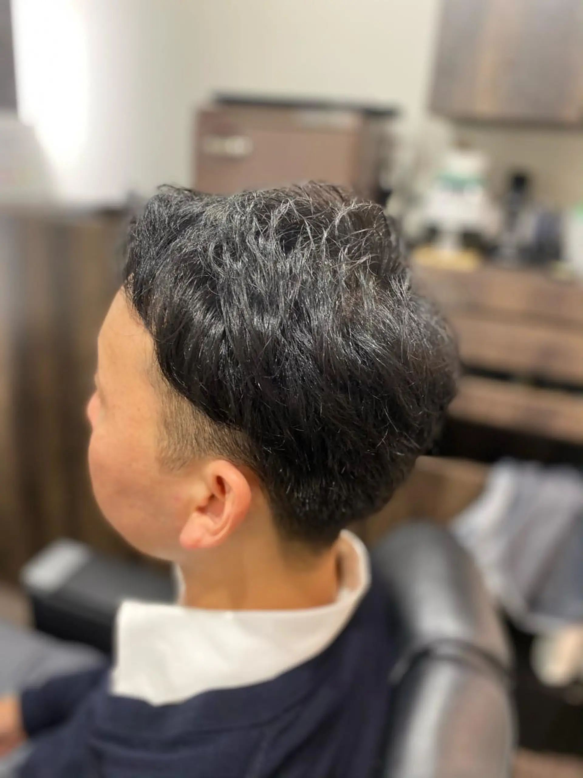 ショート パーマ メンズ LAVIE NEW STANDARD BARBER　浜松町本店所属・NAKAMURA YUKAのヘアスタイル
