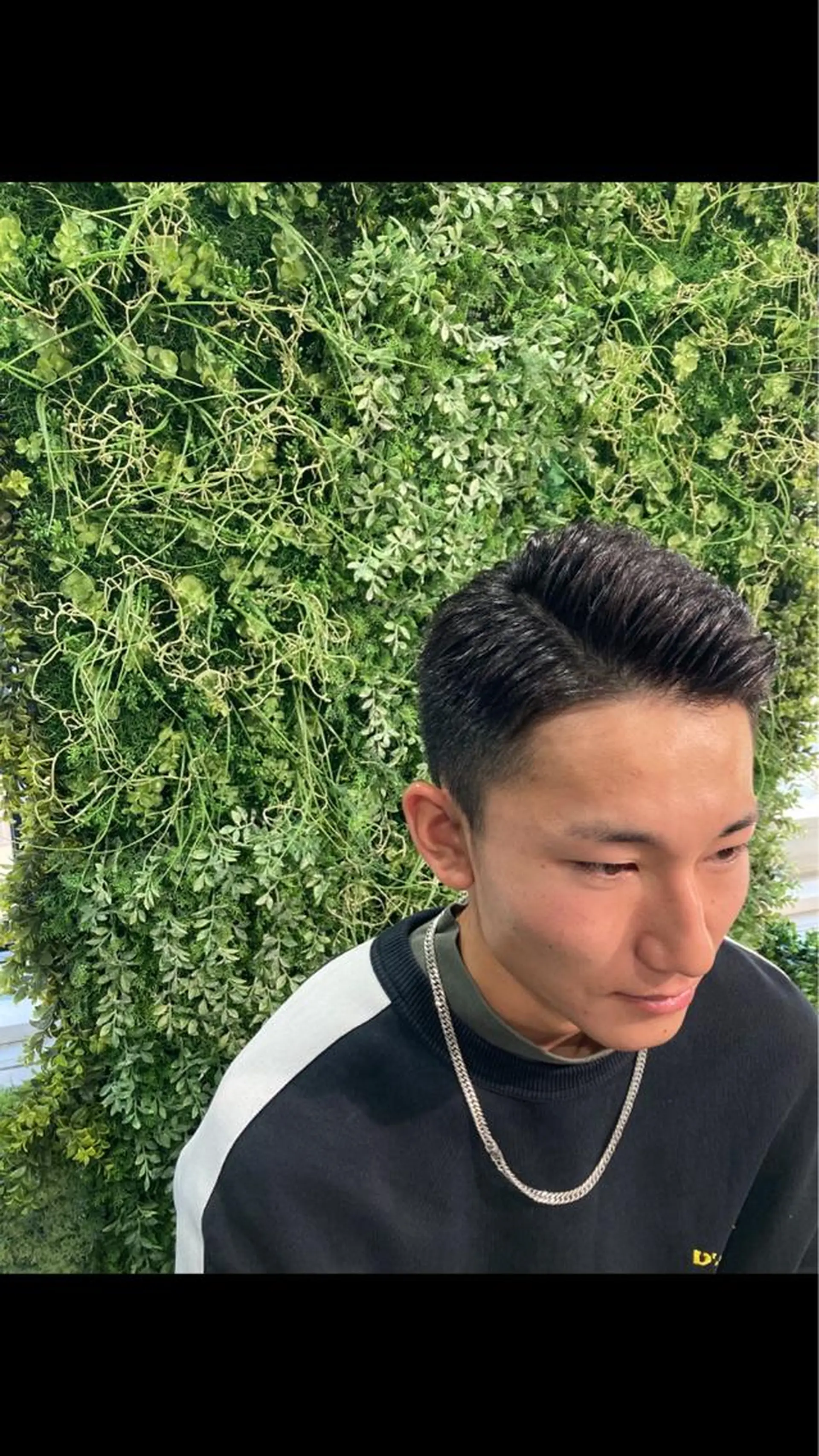 ショート メンズ オールバック フェードカット 七三 ツーブロック 松澤 勇輝のヘアスタイル