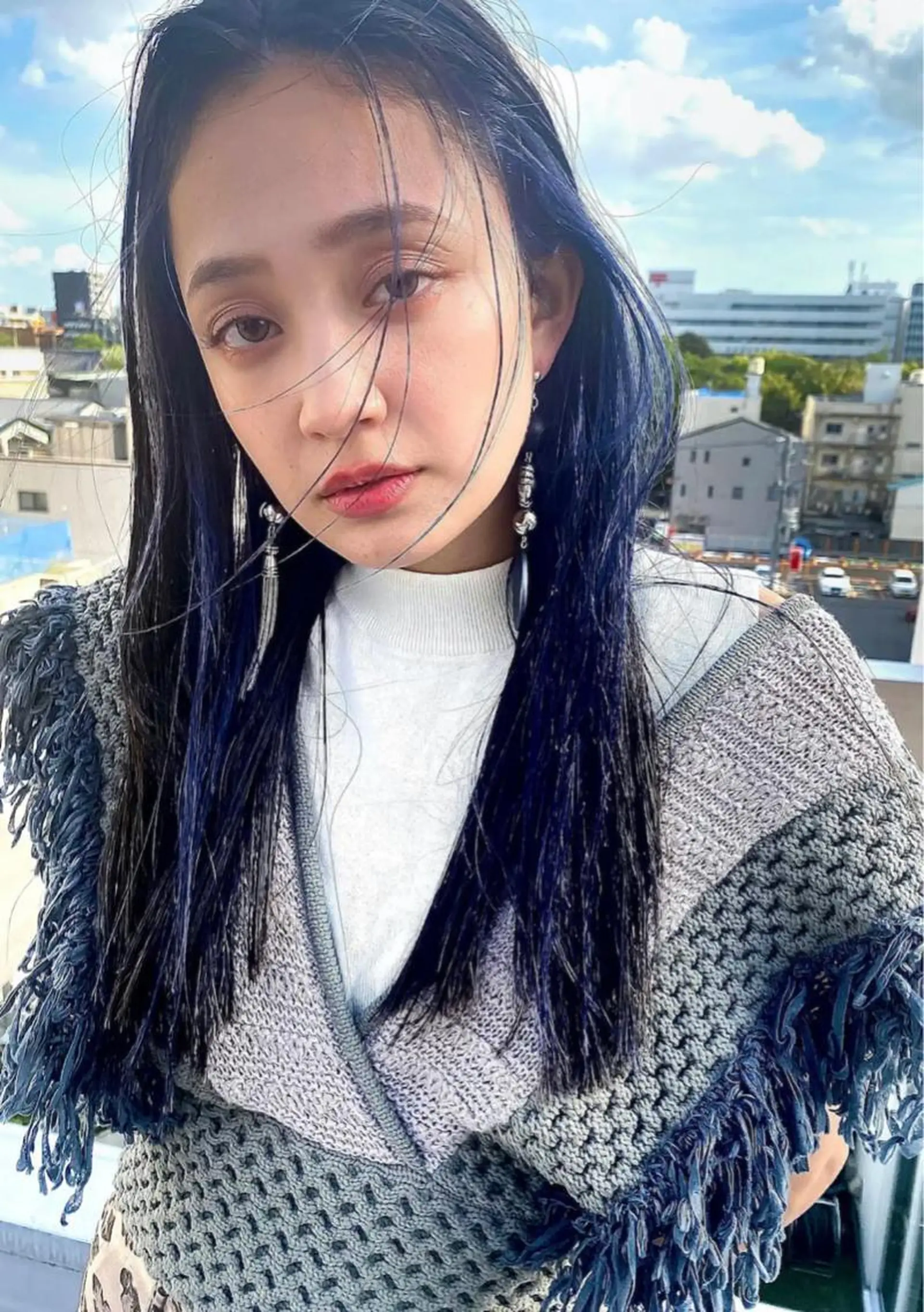 ロング パープルカラー Hair Muse'e所属・永富 那於のヘアスタイル