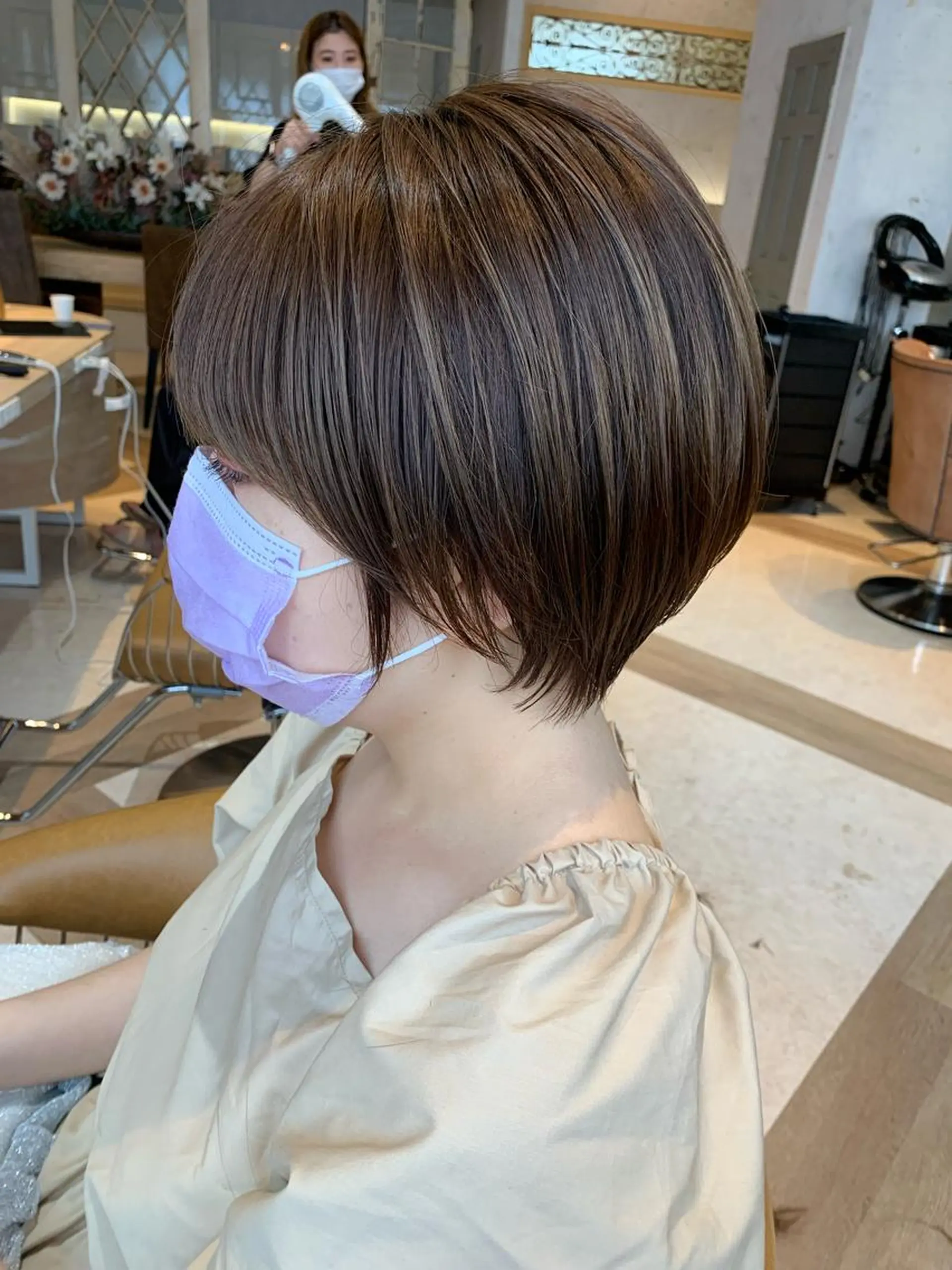 ショート カット ヘアカラー トリートメント 韓国ヘア/髪質改善 /Harunaのヘアスタイル