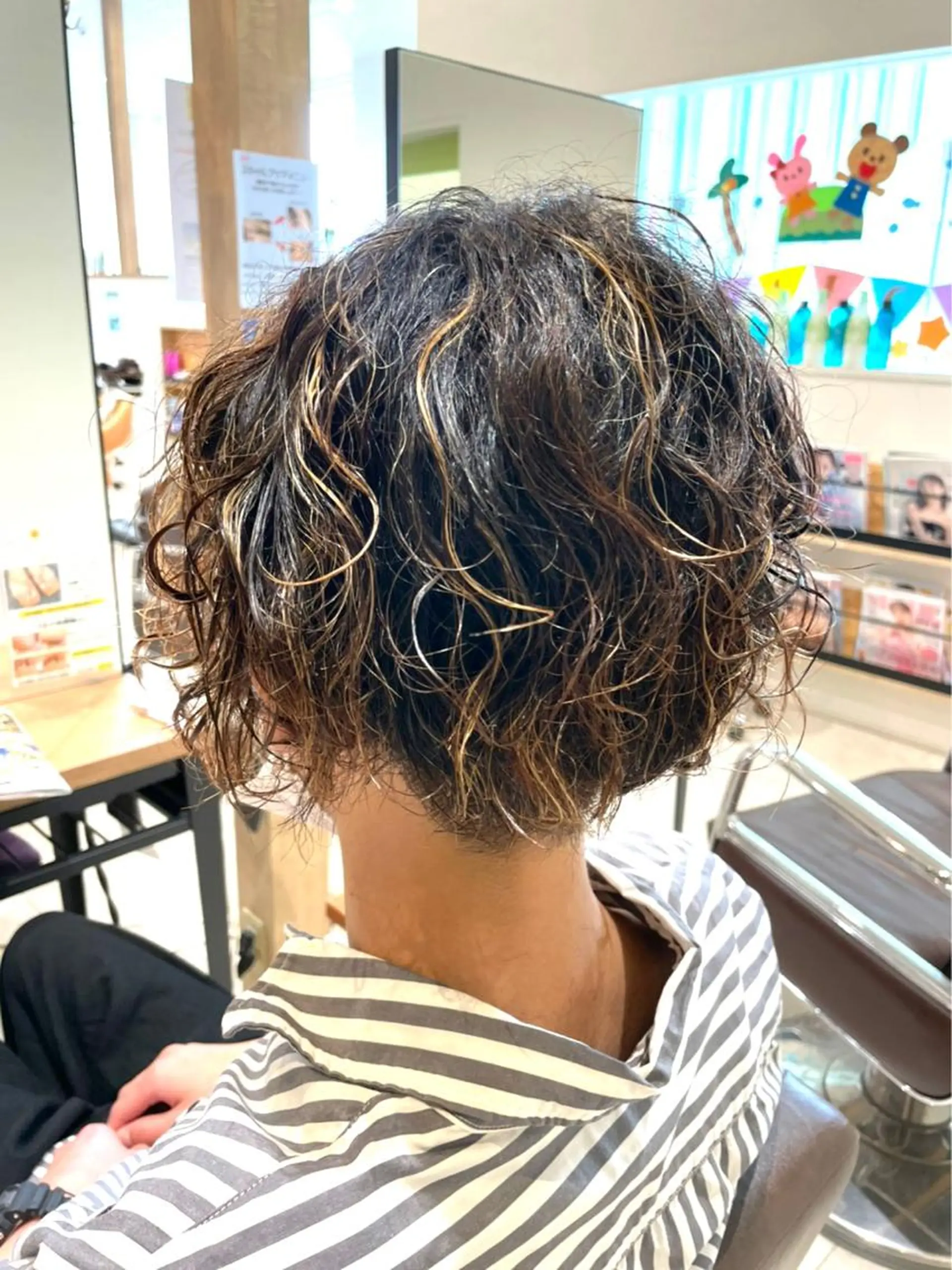 メンズ パーマ 安田 美由紀のヘアスタイル