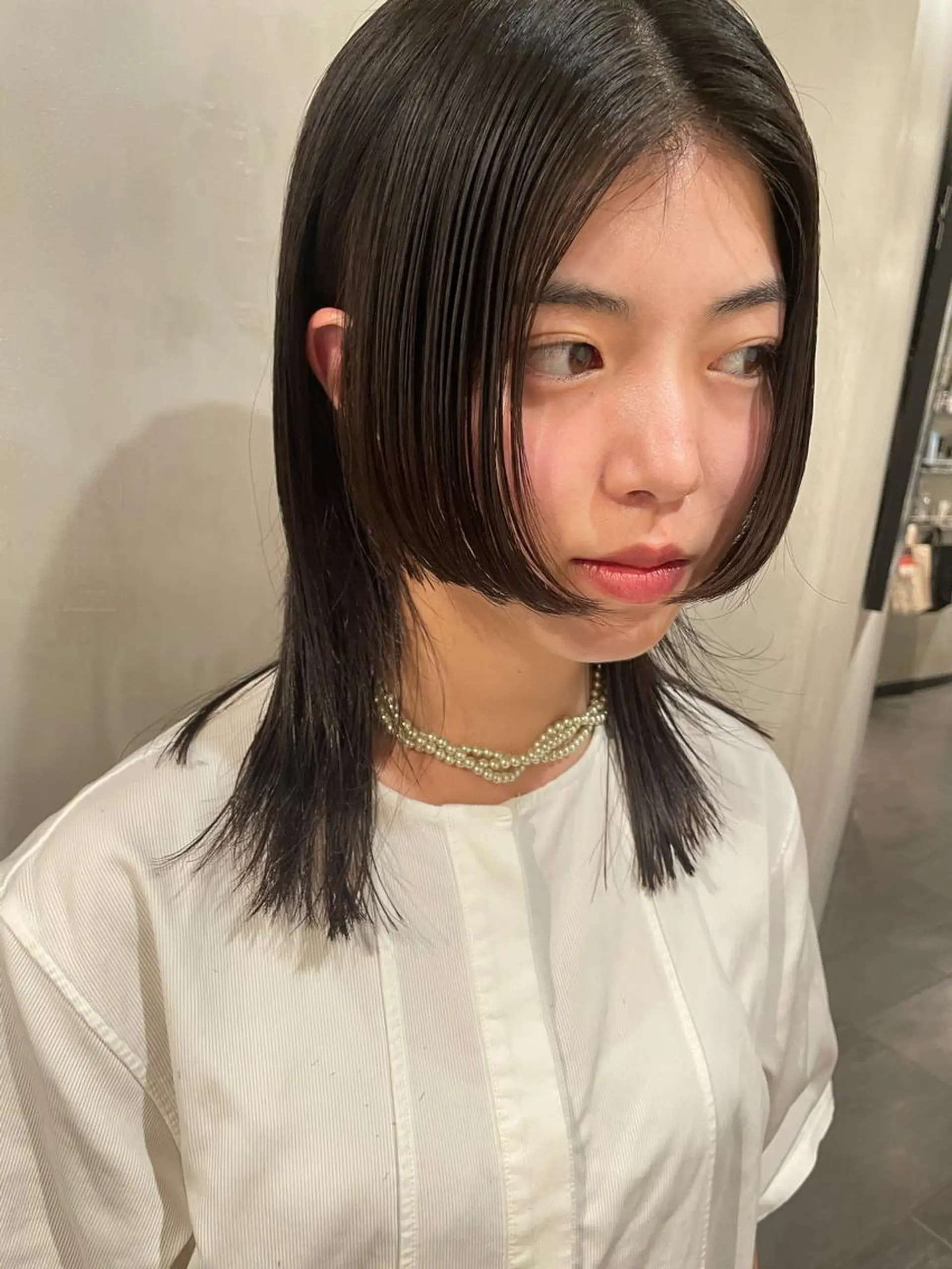 セミロング ウルフカット カット トリートメント 優 作のヘアスタイル