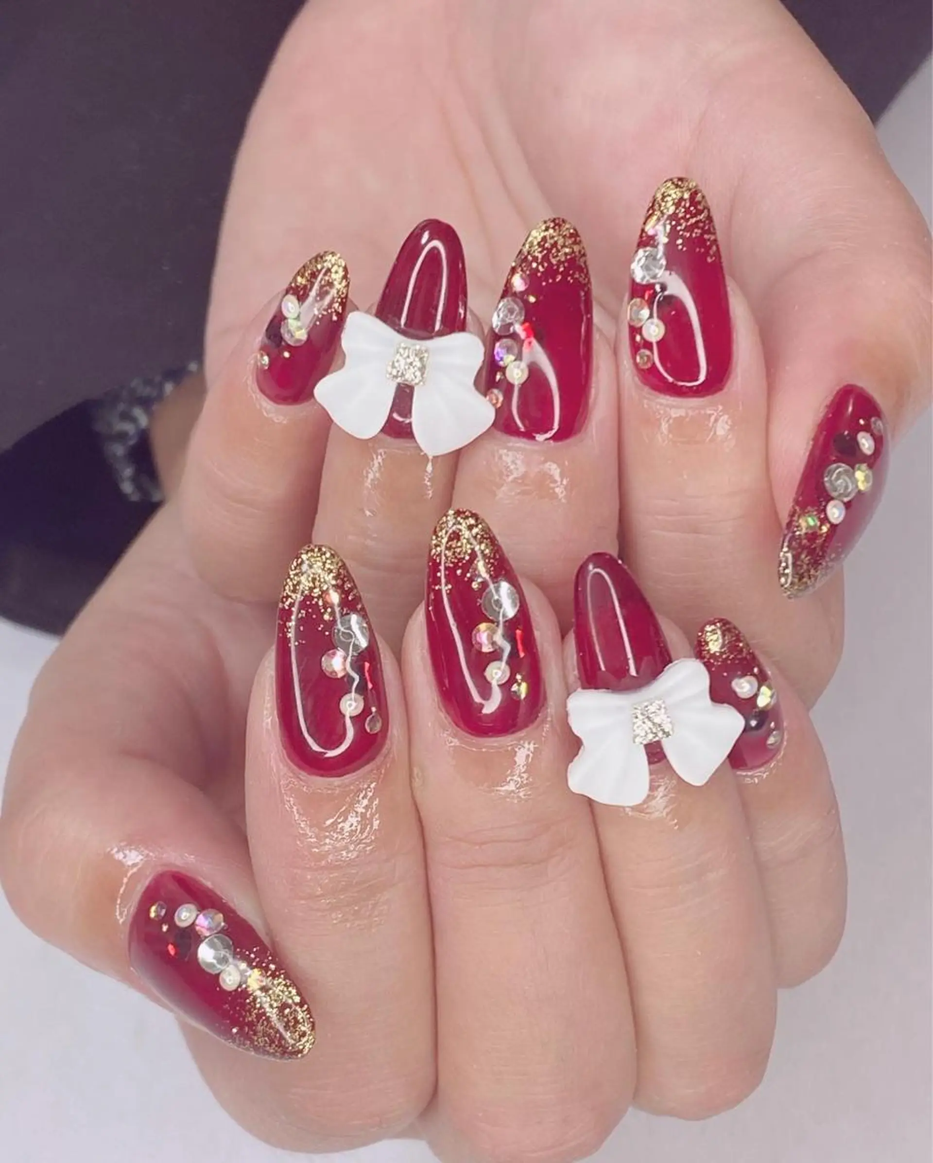 ネイル アニマル柄 アートネイル オーロラネイル 桜ネイル クリアネイル Nail Salon ertiのネイルデザイン