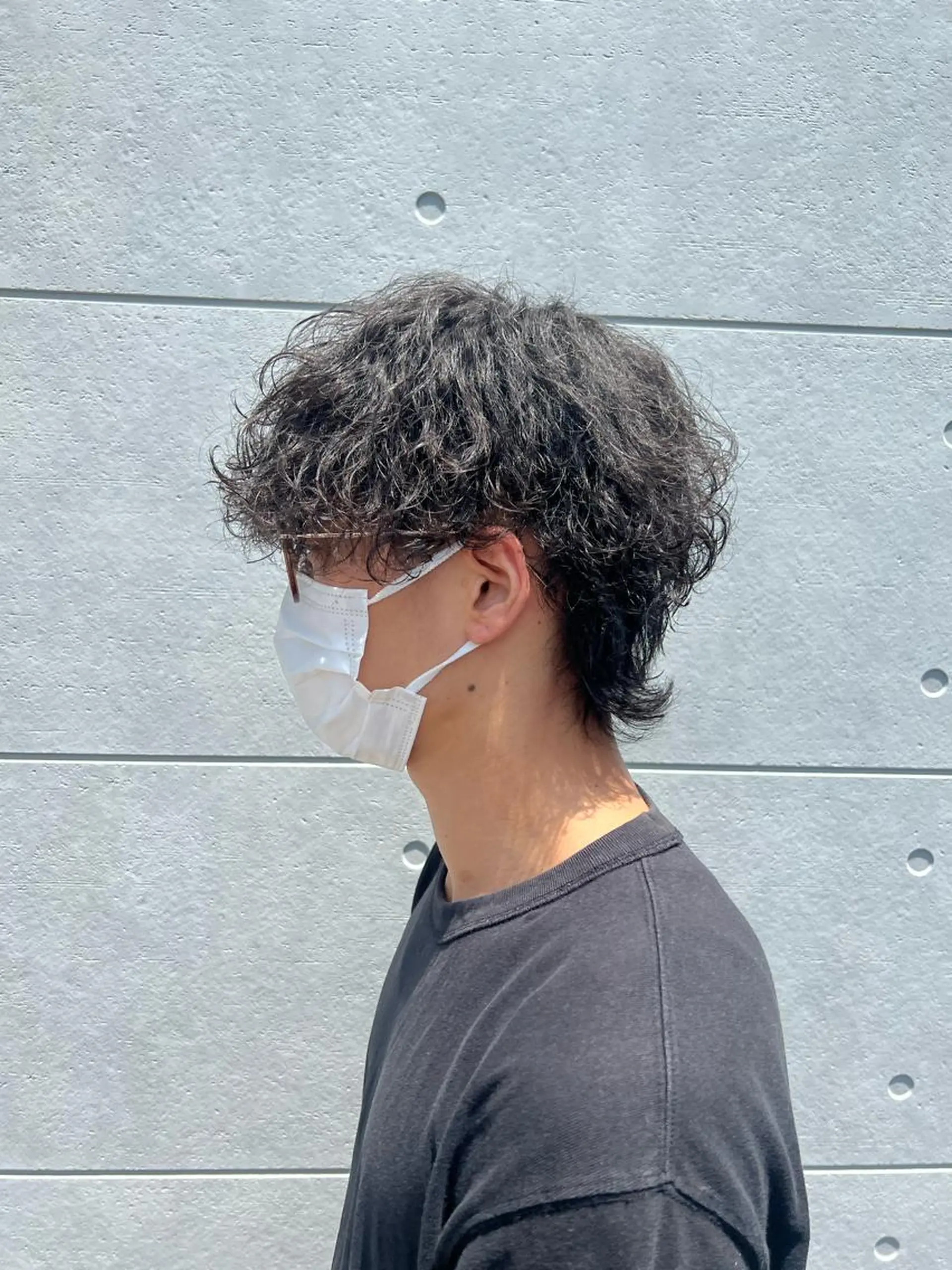 パーマ ヘアアレンジ メンズ メンズパーマ 波巻きパーマ カット パーマ ヘアセット 飛田 楓信のヘアスタイル