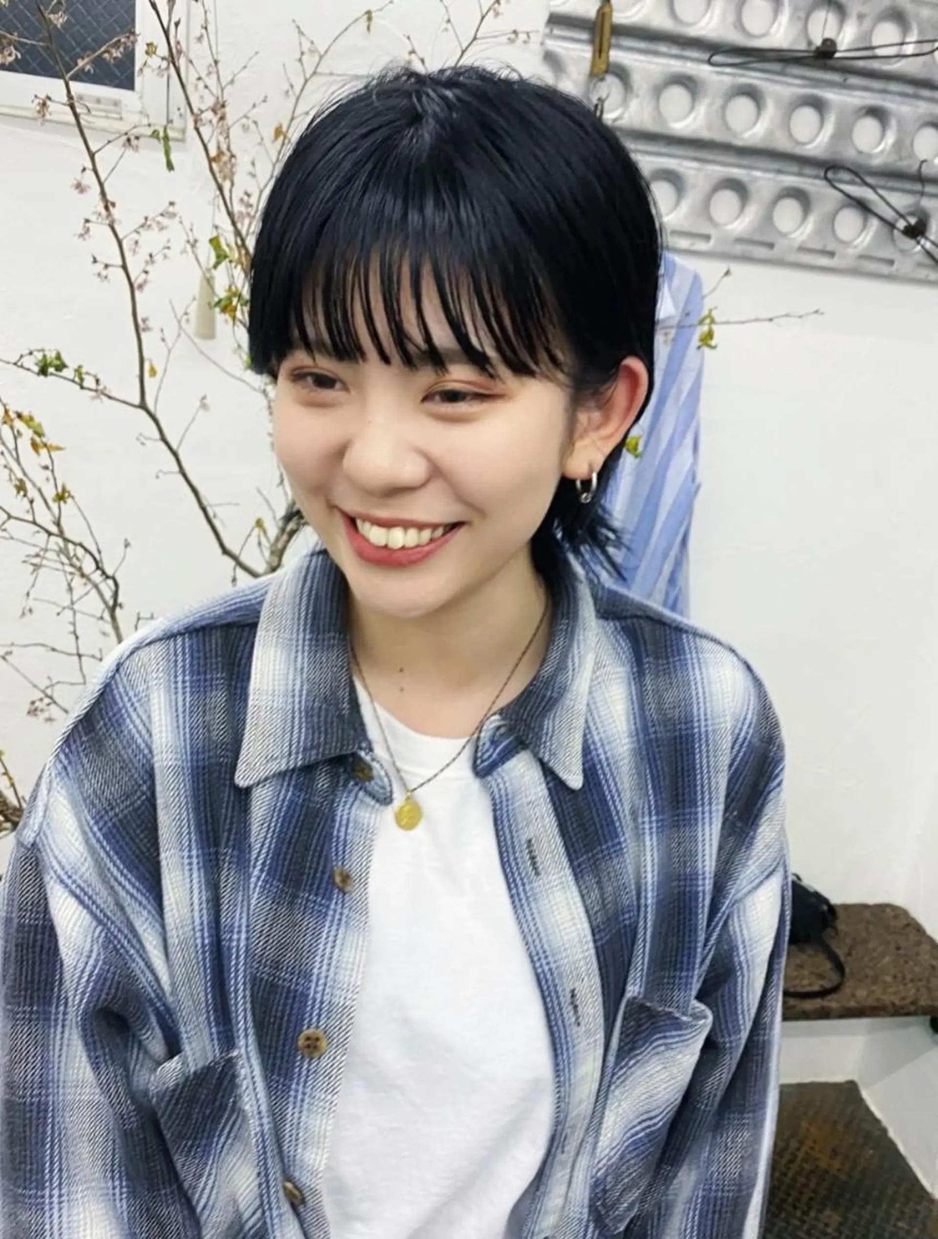 ショート カラー qiie/天神・大名 インナーカラーのヘアスタイル