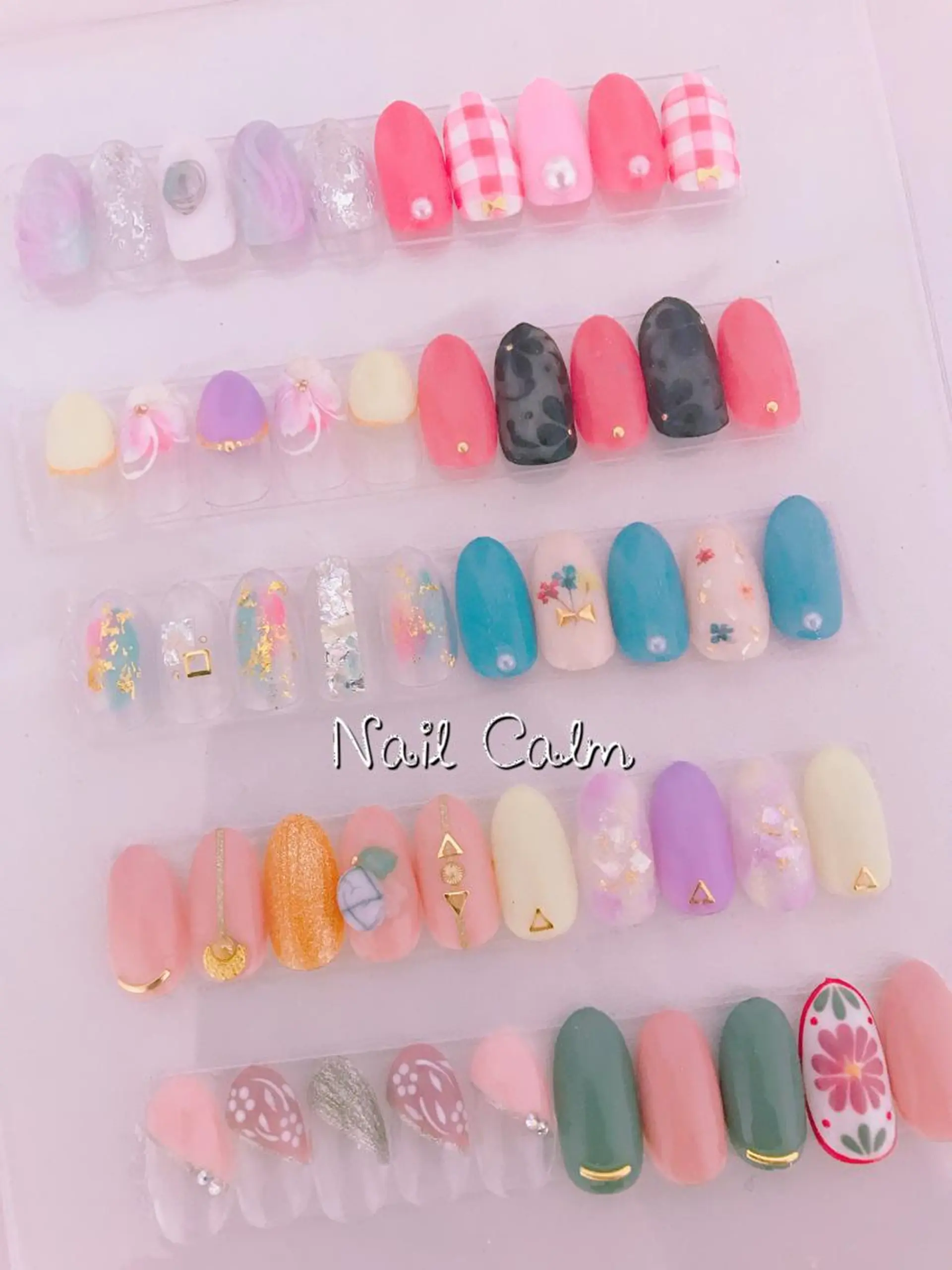 ネイル アートネイル ニュアンスネイル 春ネイル ハンドネイル Nail Calm所属・プライベートサロン Calmのネイルデザイン
