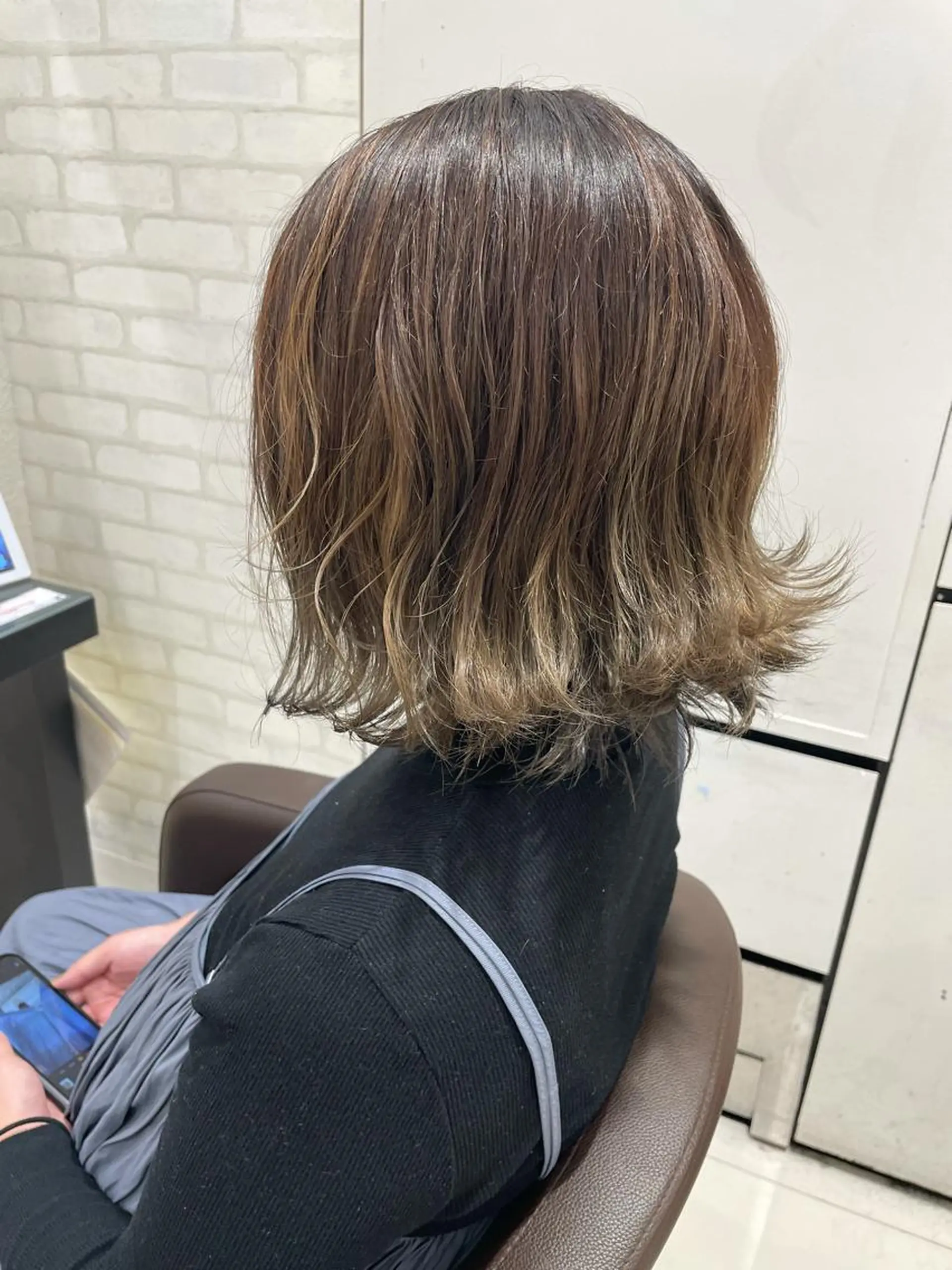 カラー ヘアカラー EARTH 山﨑龍馬のヘアスタイル
