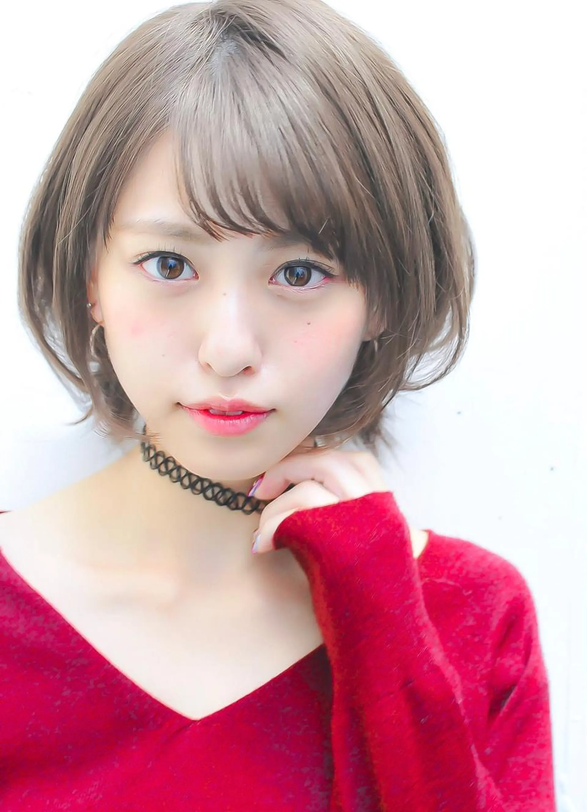 ショート カラー ショートボブ グレージュ ボブ ショートヘア モテ髪透明感❤️ デイズヘアカラーのヘアスタイル