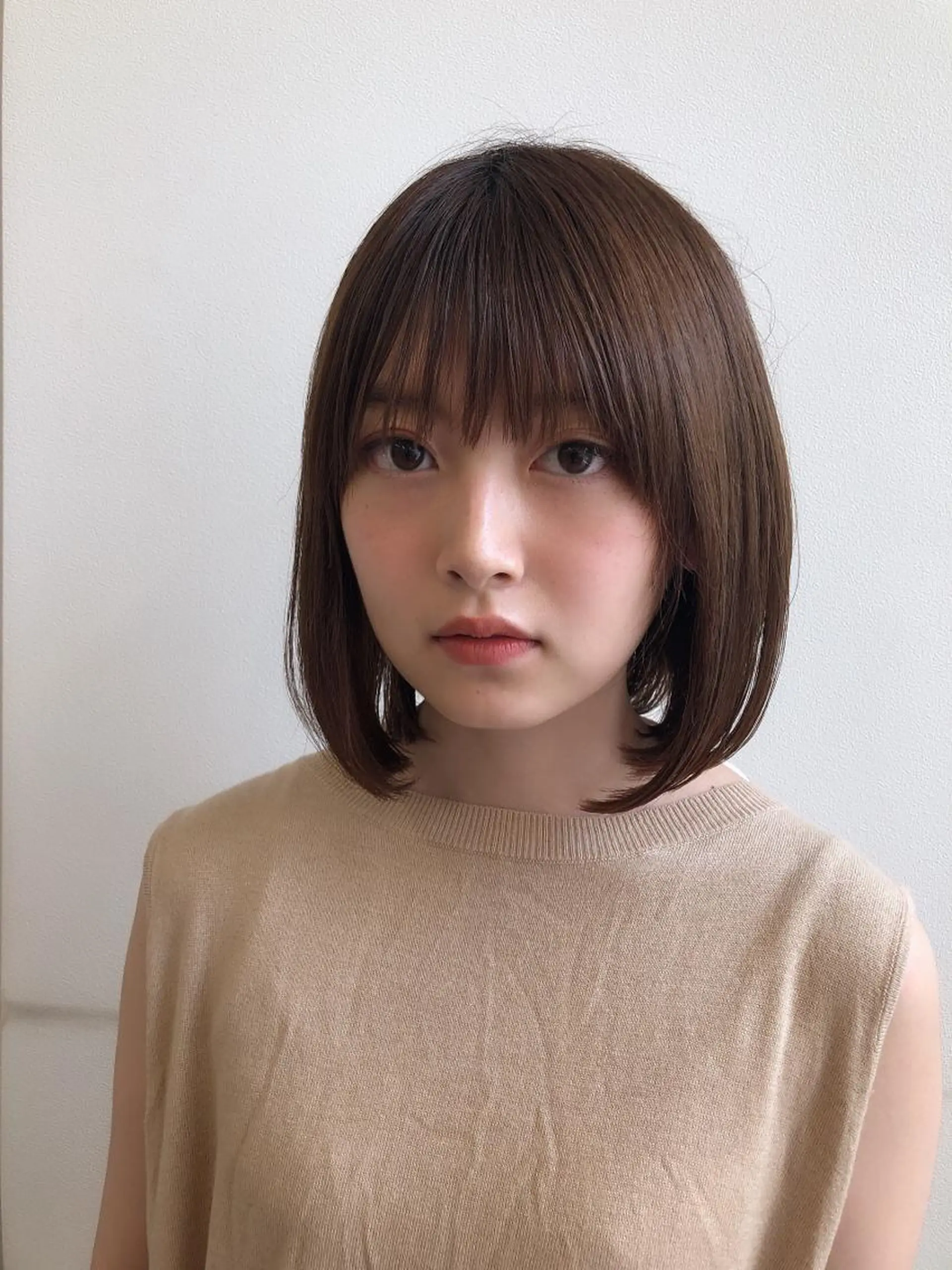 ショート カラー パーマ ボブ 巣山 竜一のヘアスタイル
