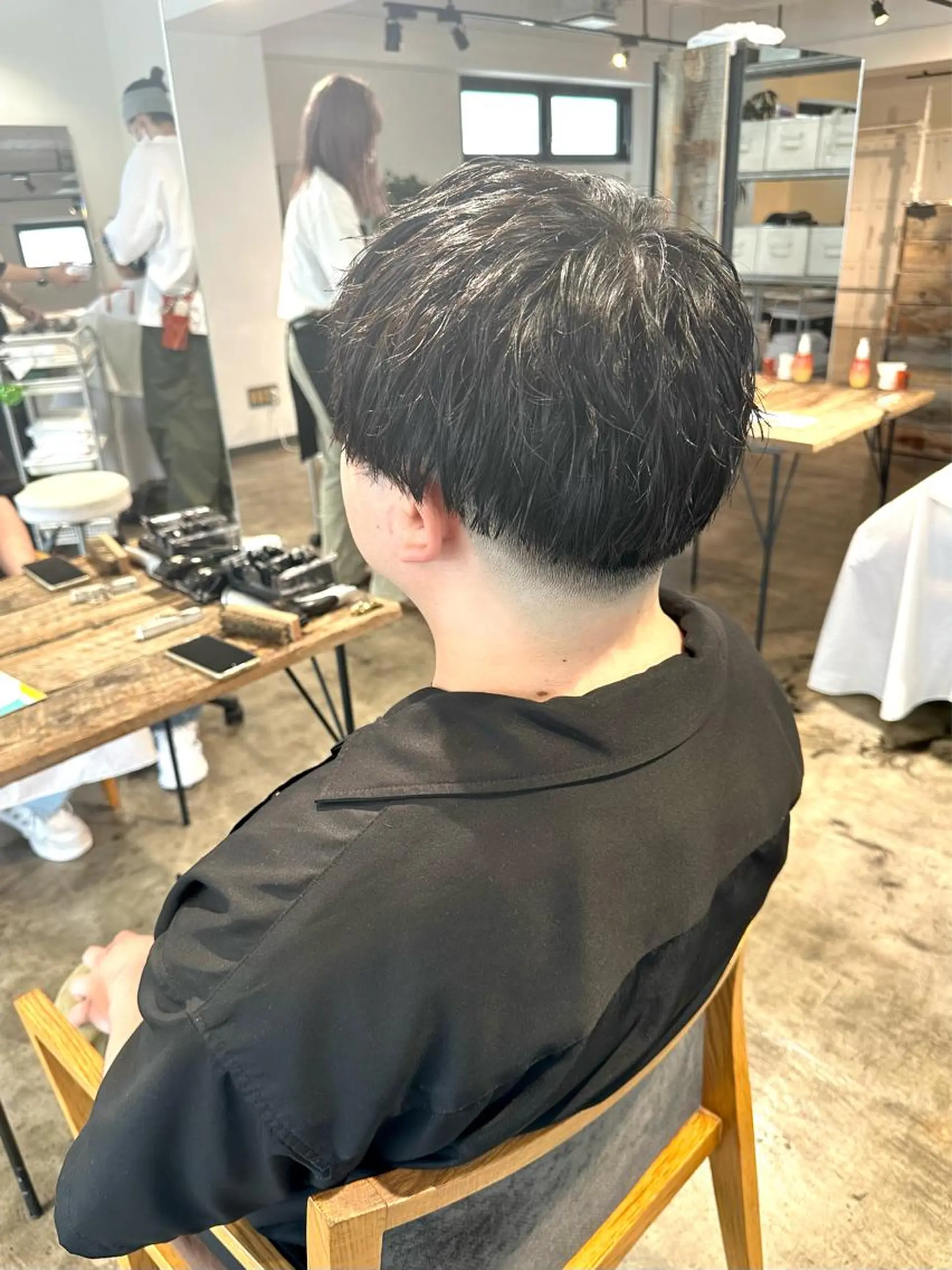 メンズ フェードカット マッシュ メンズパーマ スキンフェード メンズツイストパーマ カット 骨格補正施術/メンズ 専門美容師/YUYAのヘアスタイル