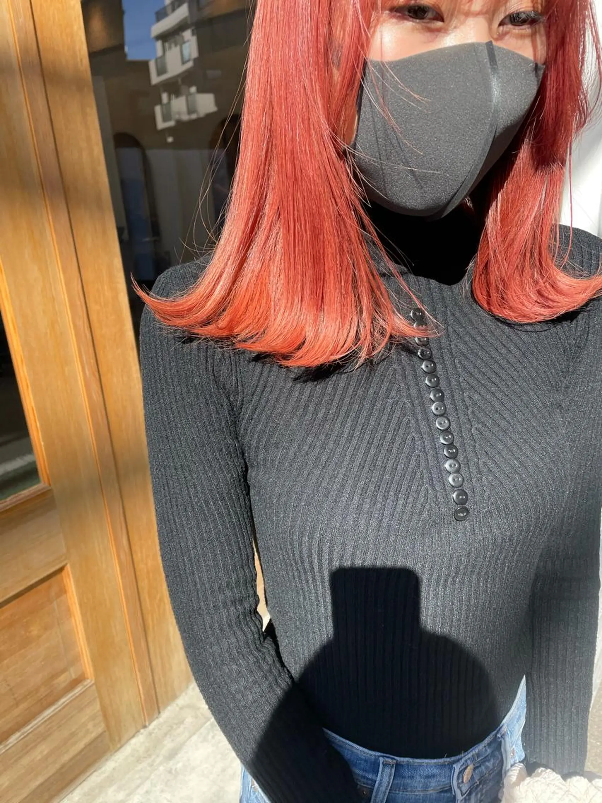 ミディアム カラー ピンクカラー カット ヘアカラー トリートメント 中目黒🌼 🌼ハナのヘアスタイル