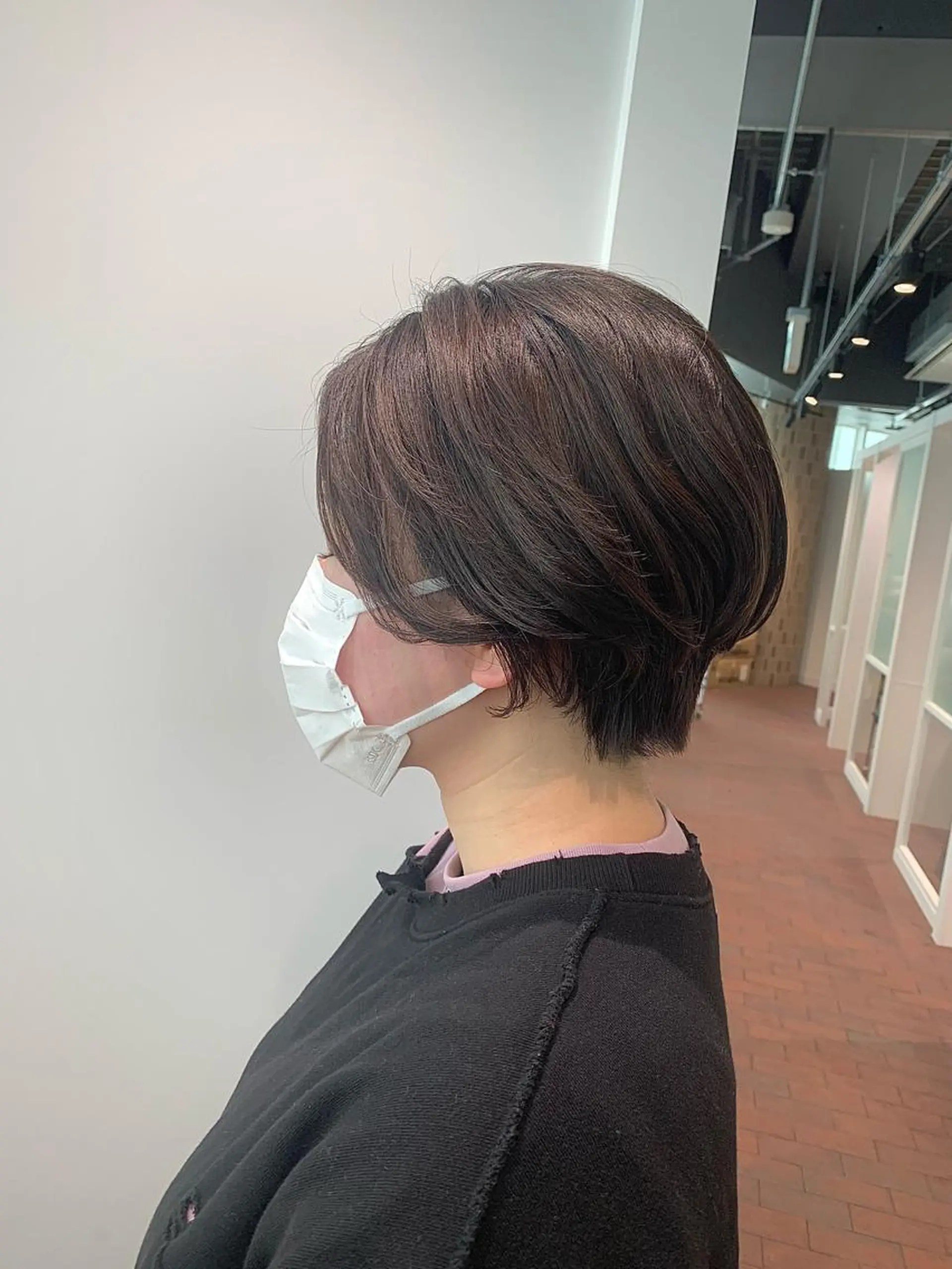 ミディアム カラー GO TODAY SHAiRE SALON 梅田店所属・柔らかくすみカラー ボブ/ショートのヘアスタイル