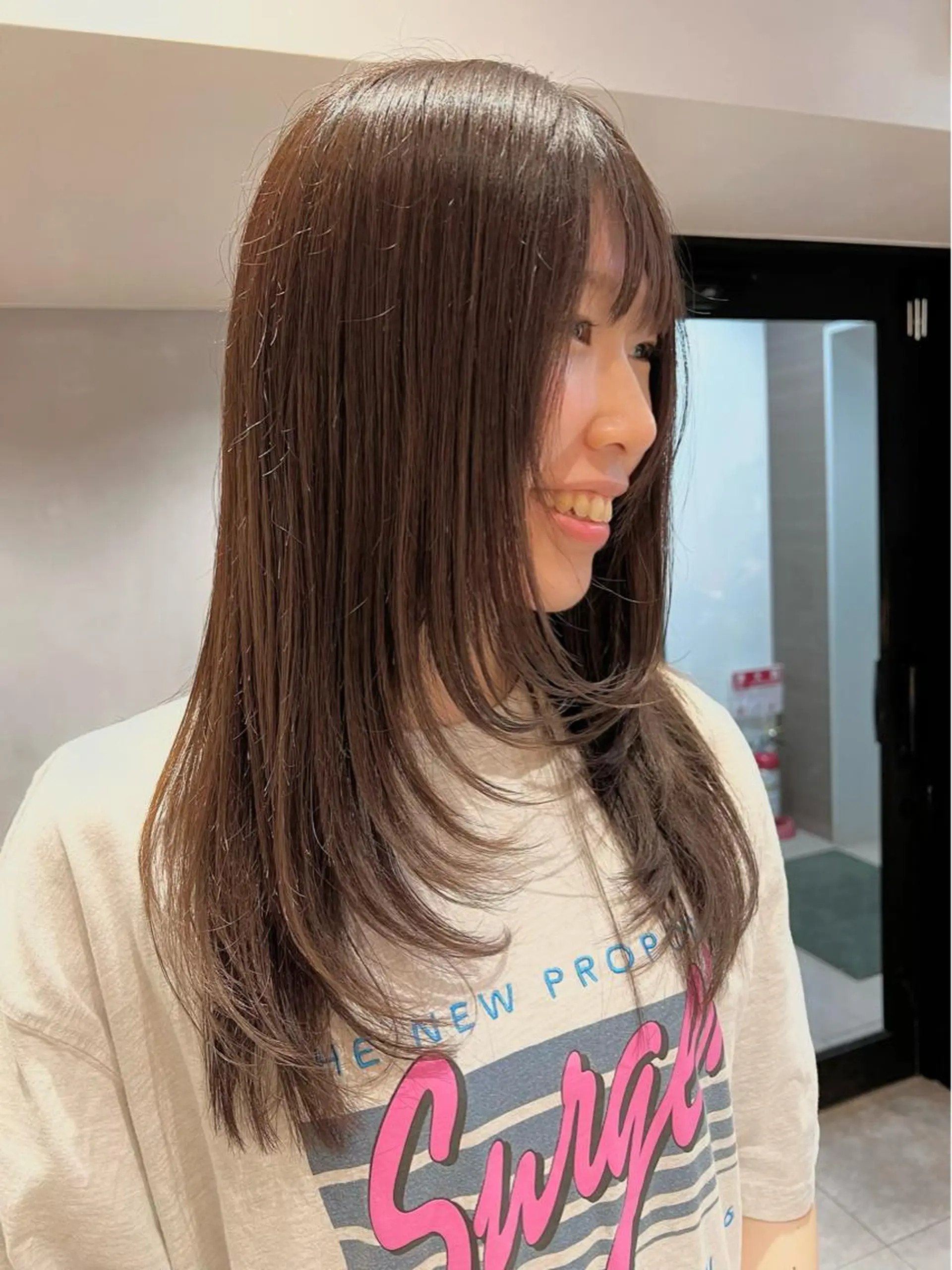 セミロング ハイレイヤー レイヤーカット モテ髪🌈細矢 森平のヘアスタイル