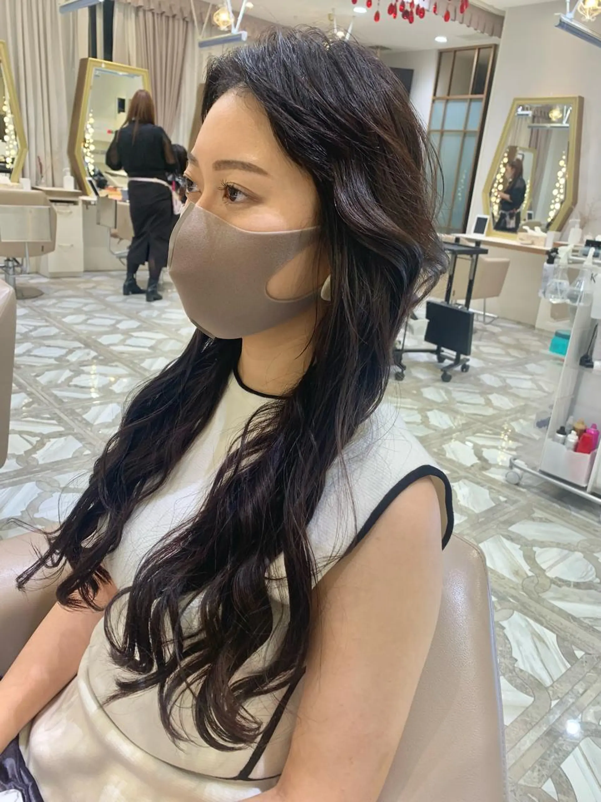 ロング カラー パーマ ヘアアレンジ メンズ キッズ ネイル マツエク・マツパ アイブロウ 《褒められる》 透明感カラー/小嶋のヘアスタイル