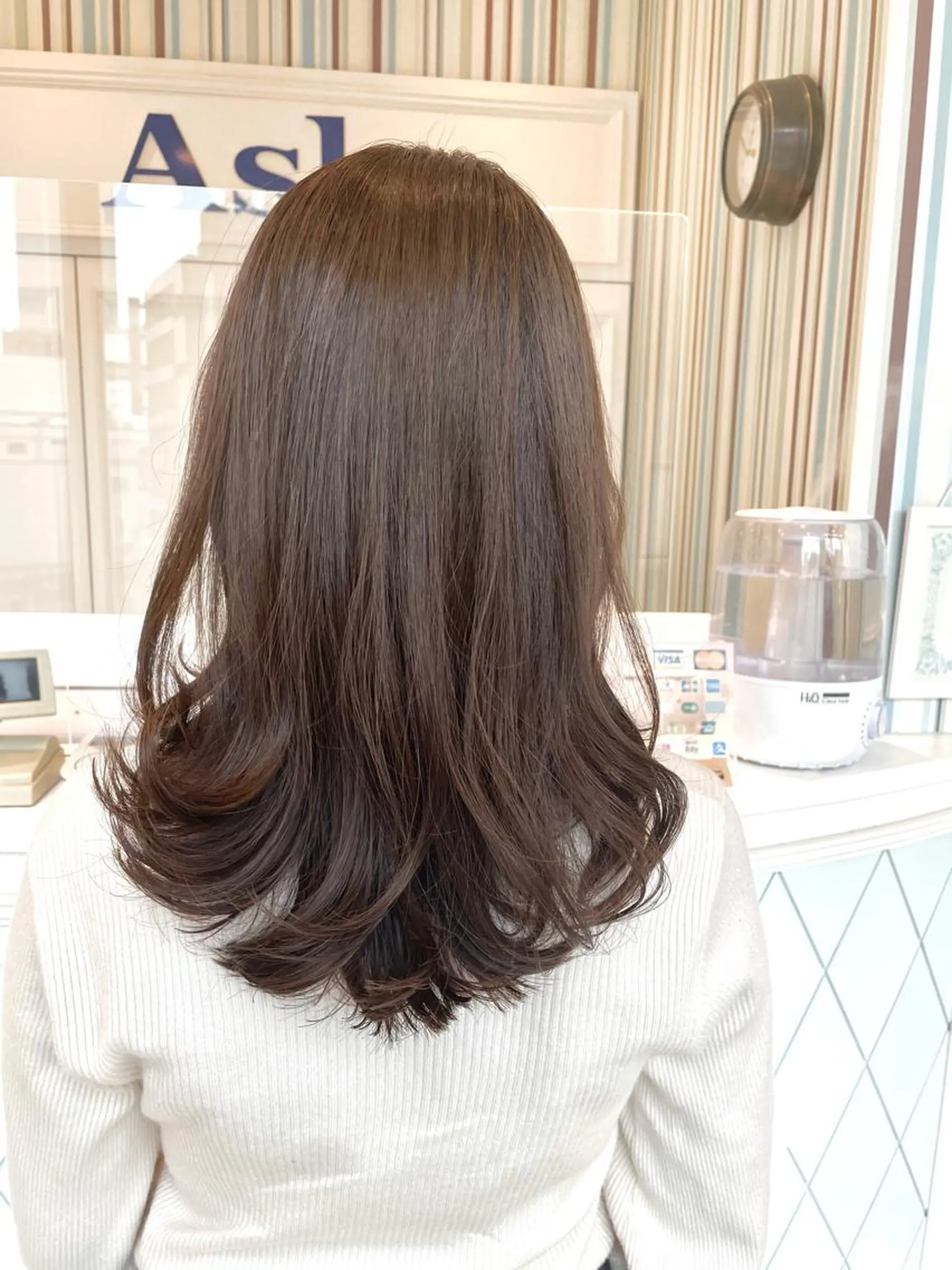 セミロング 💗ブリーチなし 垢抜け💗徳井はやとのヘアスタイル